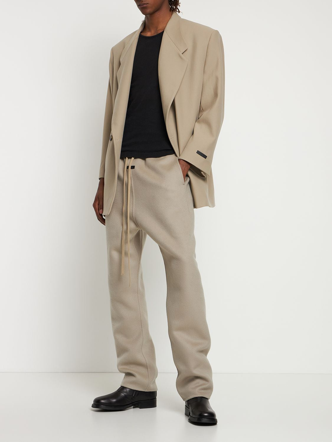 FEAR OF GOD Eternal Double Faced Wool-Cashmere Dausty Beige Pants