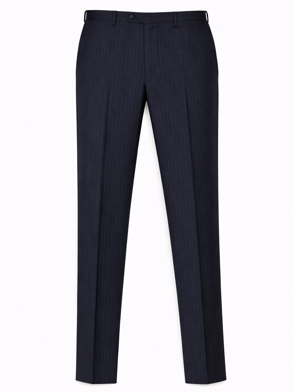 SIR WILSON Torino Navy Blue Striped Wool Business Suit