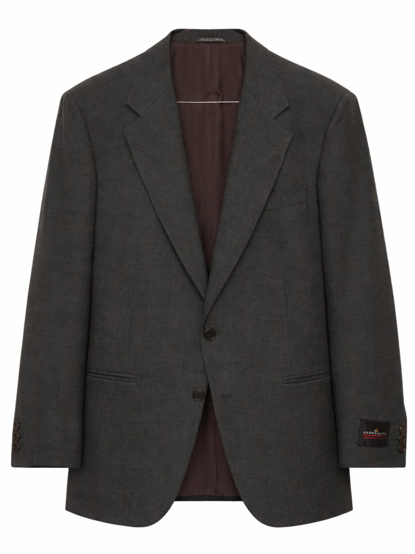 Hitman by Cerruti Dark Green Prince of Wales Wool Suit