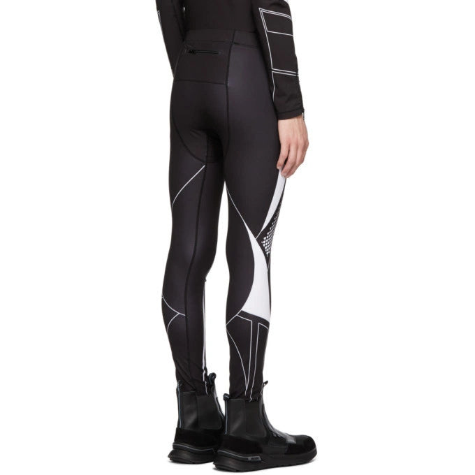 GIVENCHY Paris Black and White Sporty Men's Leggings NEW US L