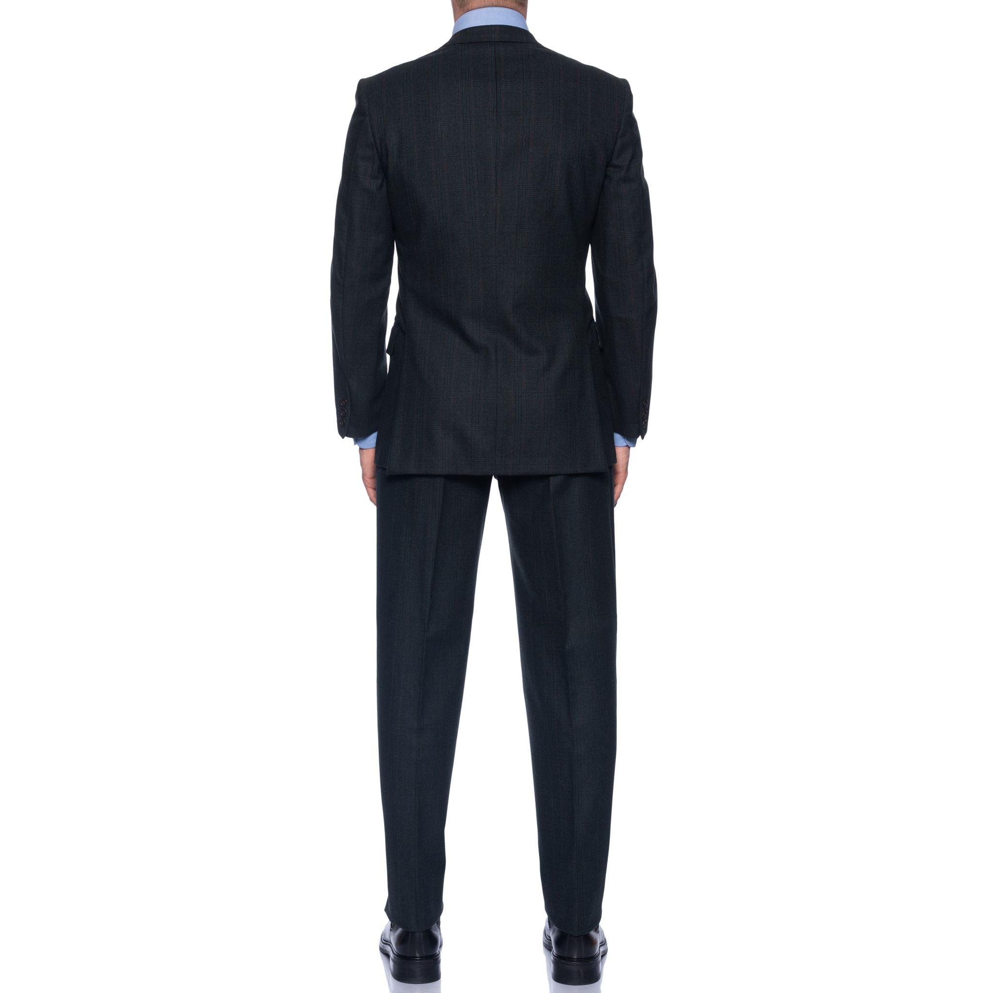 SERGIO PELLARI Green Plaid Ermenegildo Zegna Wool Suit EU 48 NEW US 38