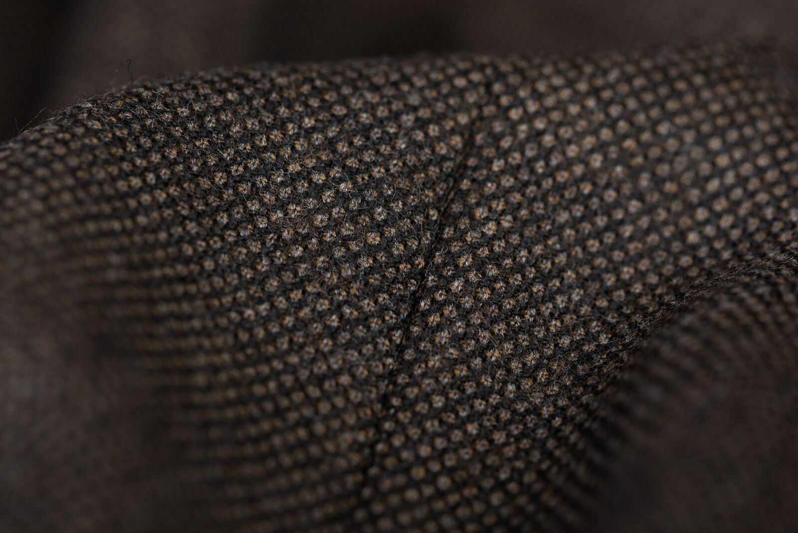 D'AVENZA Roma Handmade Brown Birdseye Wool Jacket Short Fit