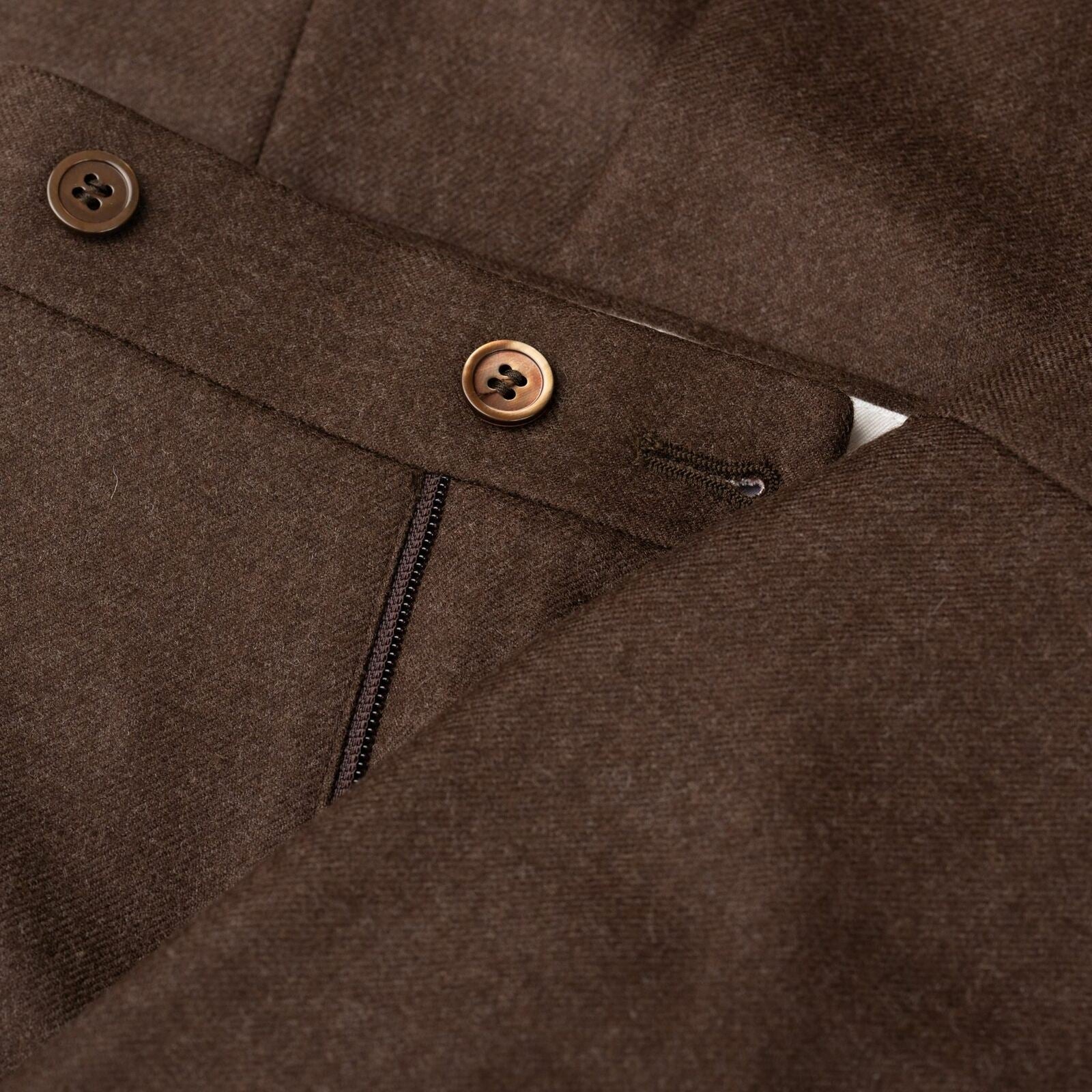 ISAIA "Sanita" Brown "Natural Black Sheep" Wool Shawl Collar Suit 48 NEW US 38