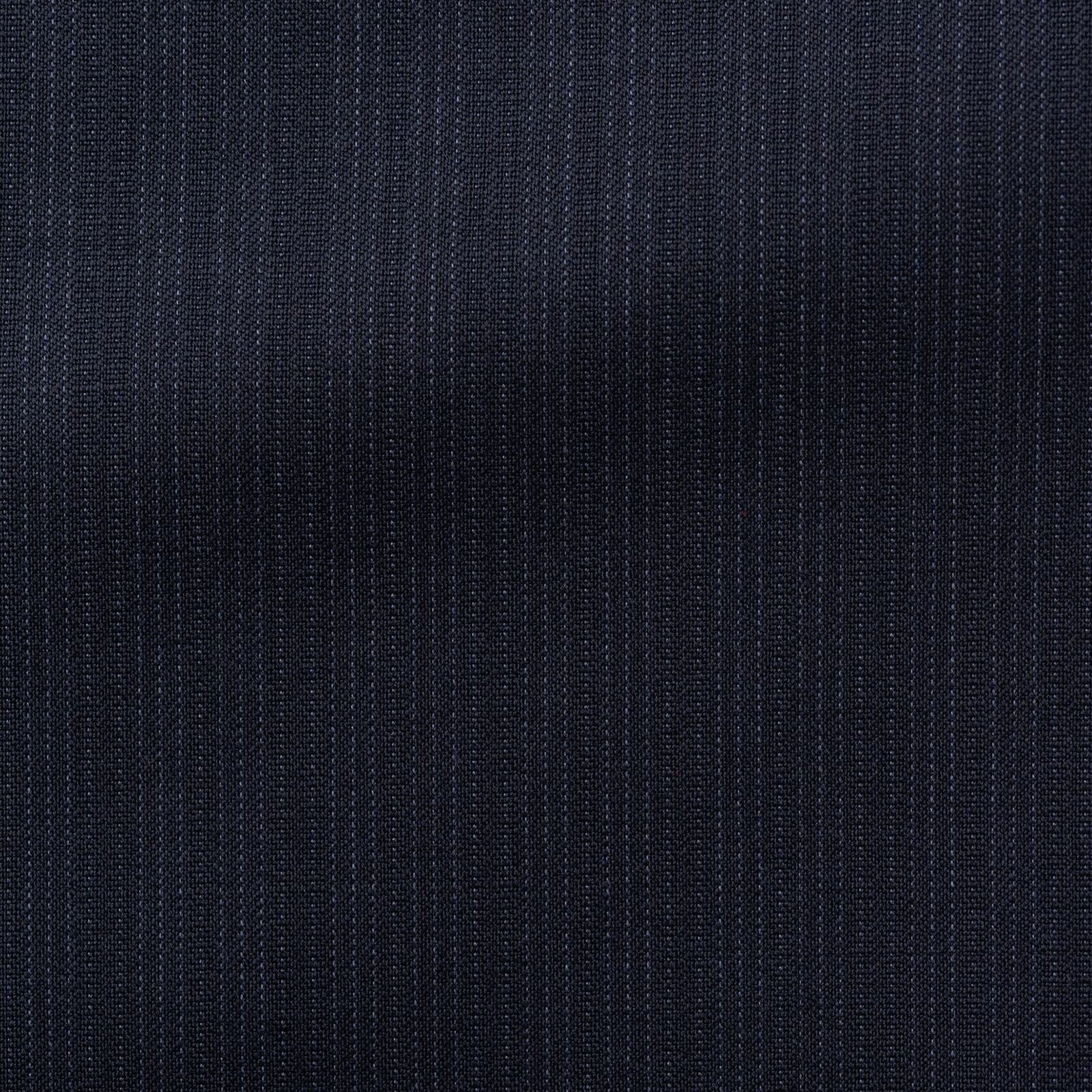ISAIA Napoli "Base S" Navy Blue Striped Wool Super 120's Jacket