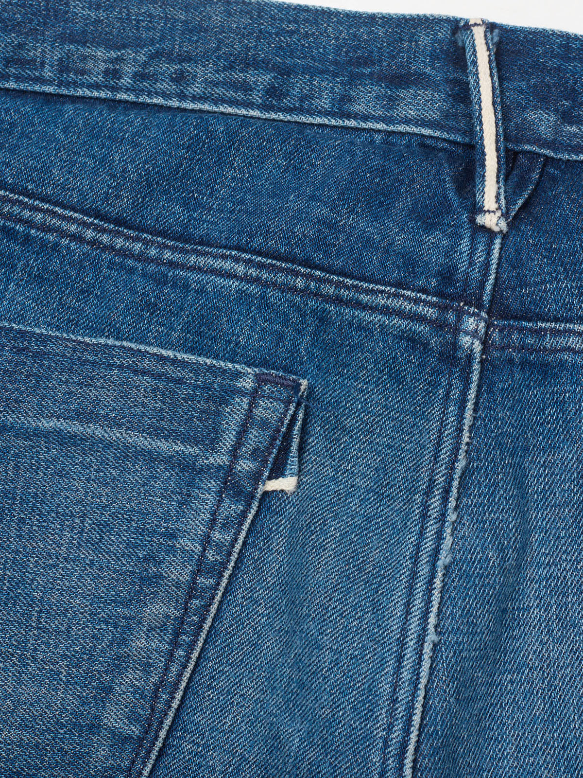 3x1 M3 Blue Denim Selvedge Slim Straight Fit Jeans Pants US 33