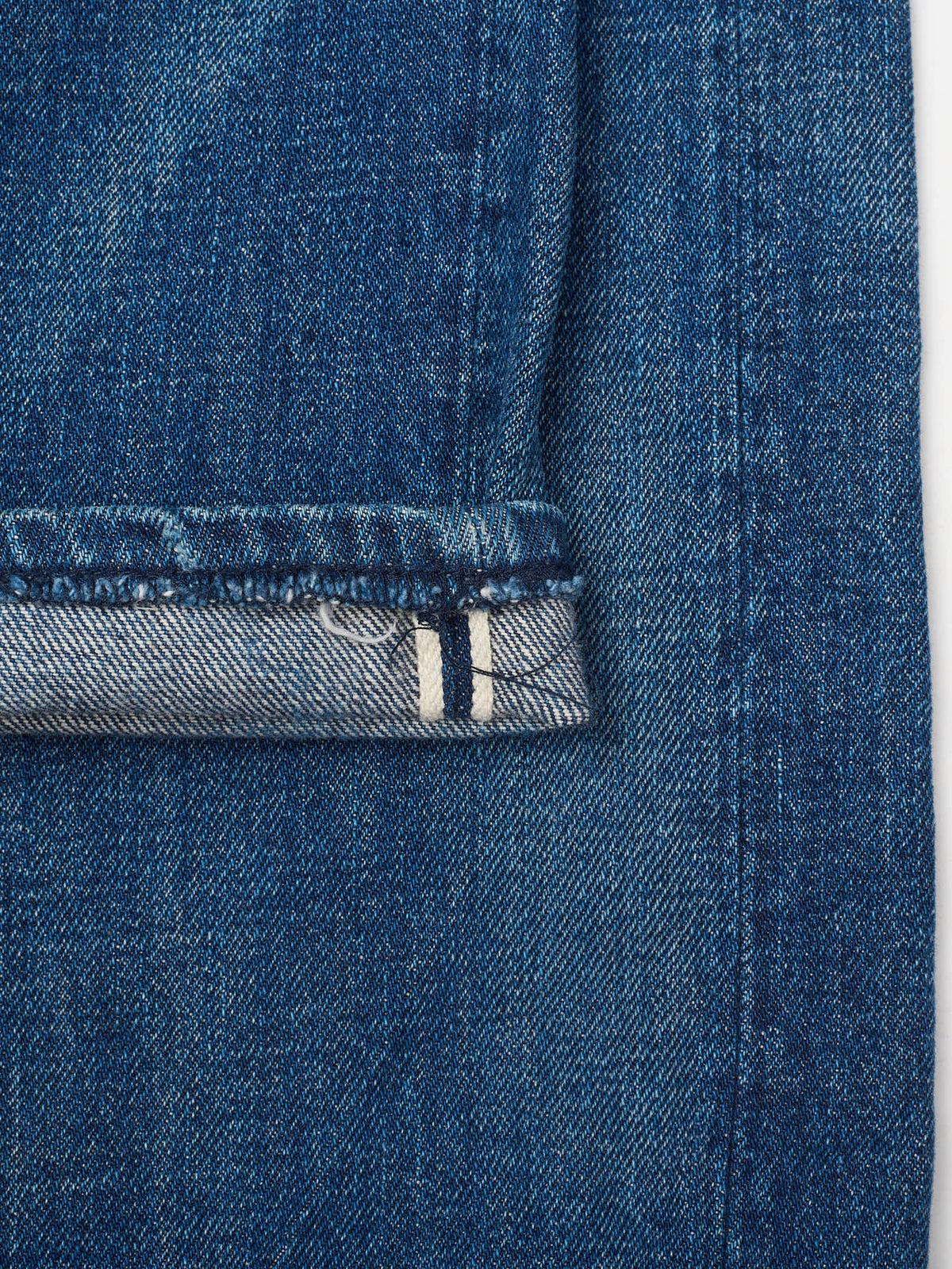3x1 M3 Blue Denim Selvedge Slim Straight Fit Jeans Pants US 33