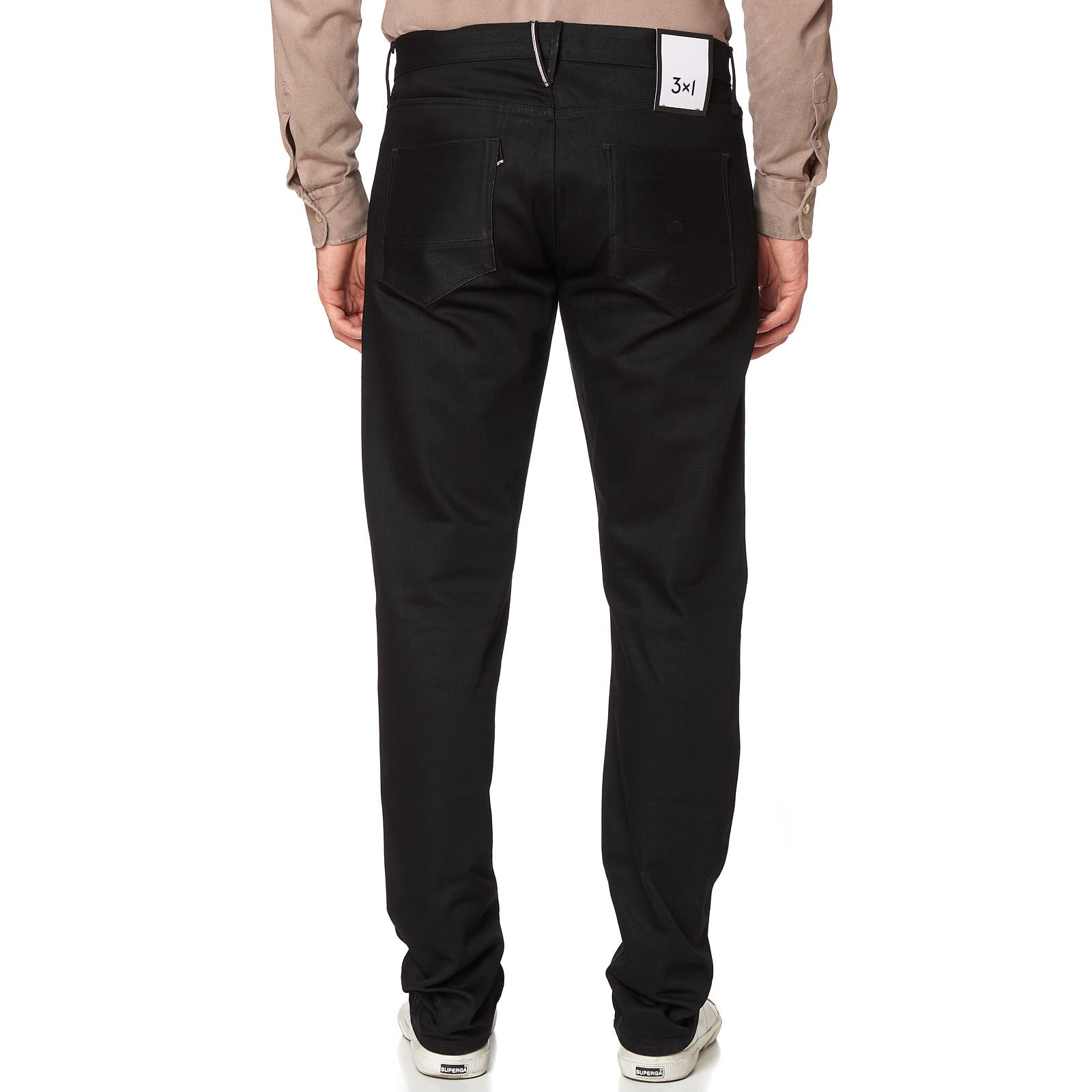 3x1 NYC M5 Black Denim Selvedge Straight Fit Jeans Pants US 36 NEW 3X1