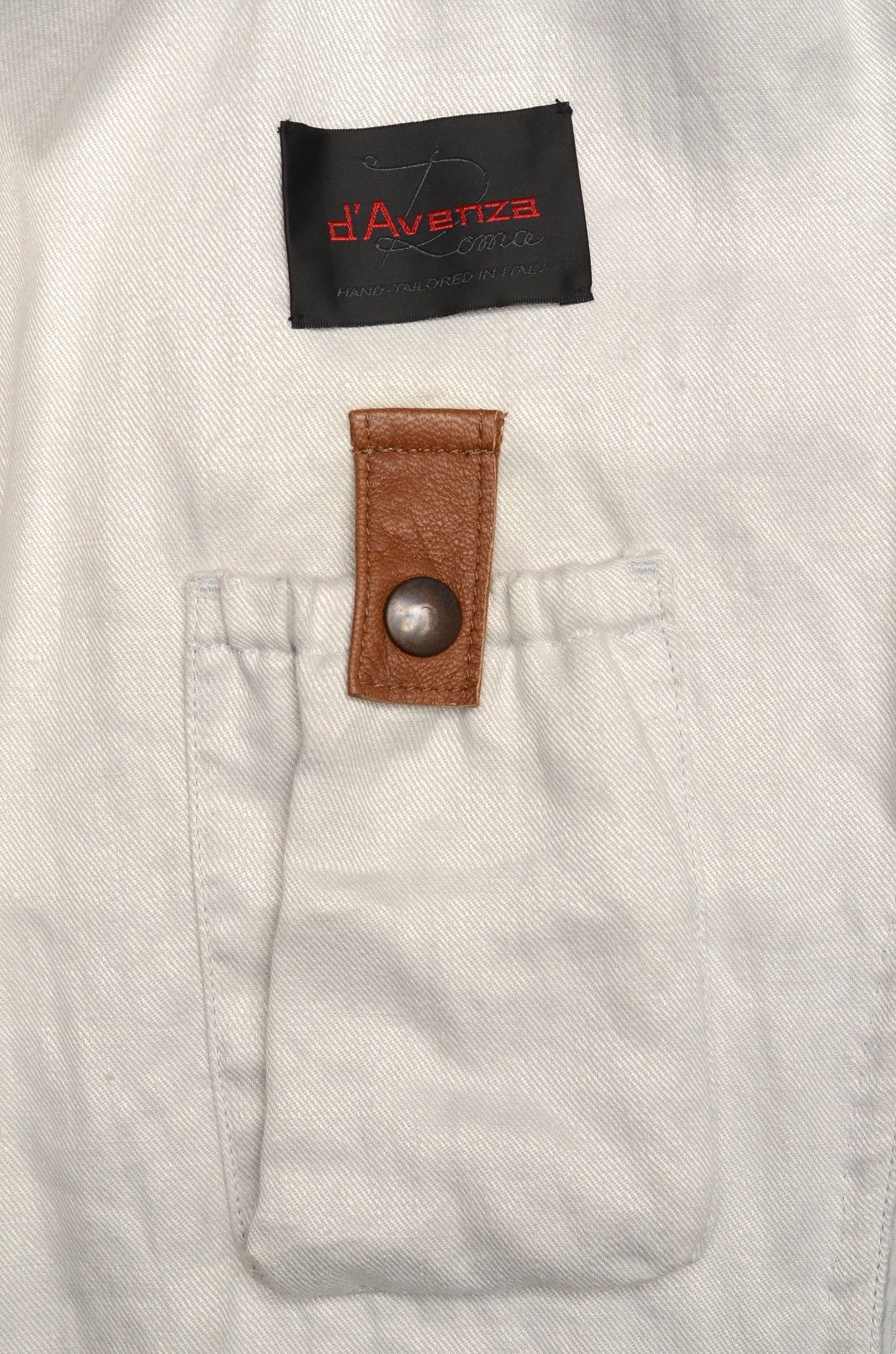 D'AVENZA Light Gray Cotton Silk Unlined Field Jacket