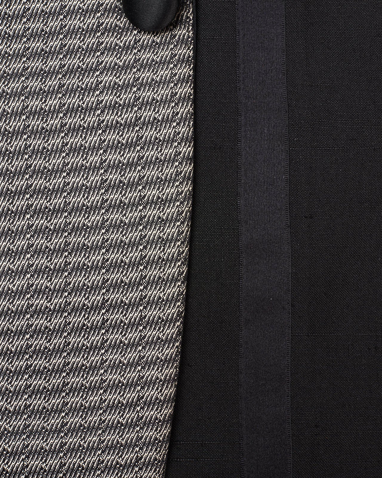 ABLA by Angelo Blasi Black-Gray Handmade Silk Shawl Collar Tuxedo Suit EU 44 NEW US 34