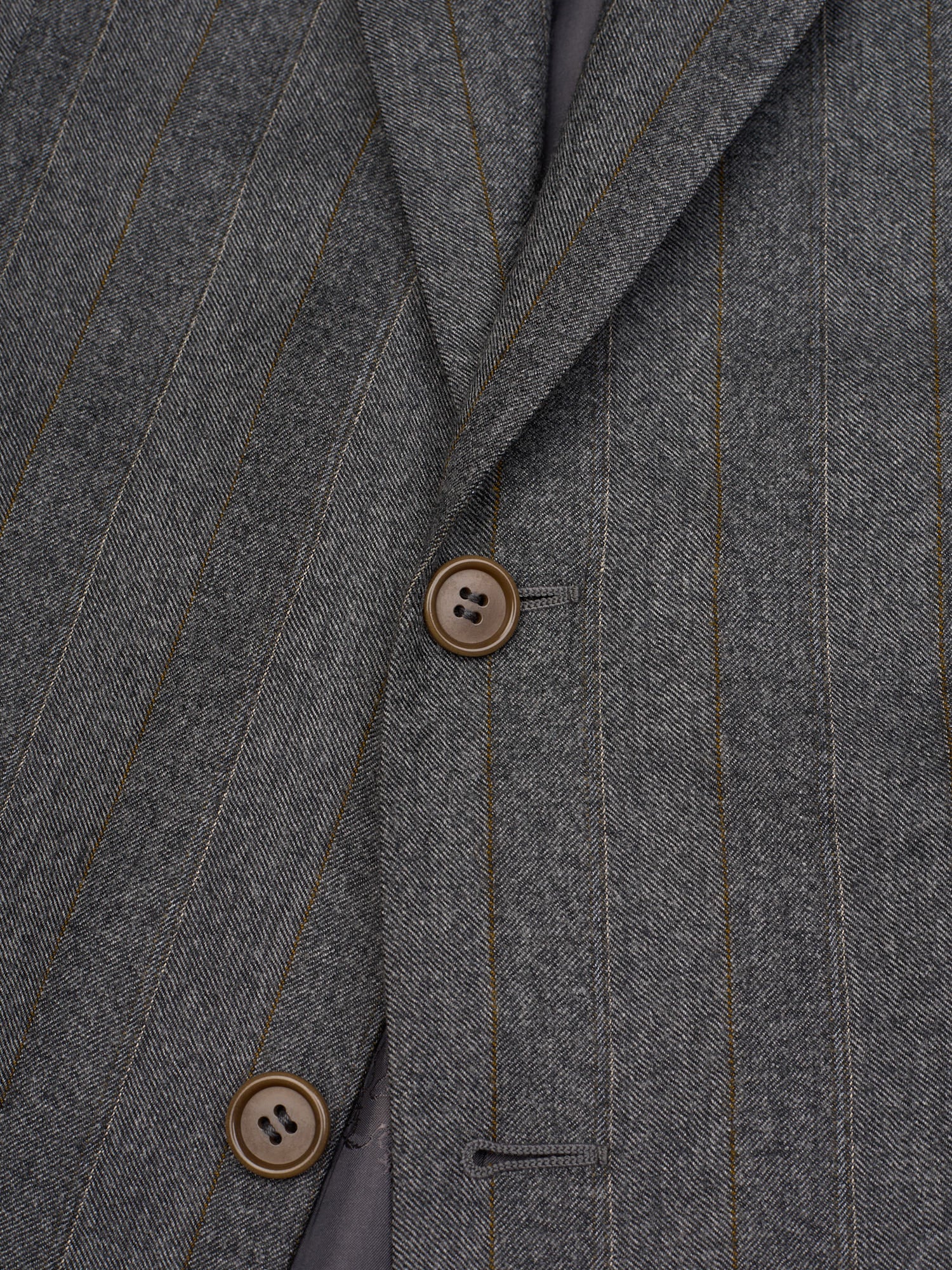 ABLA for Sir Wilson Gray Herringbone Wool Cashmere Suit