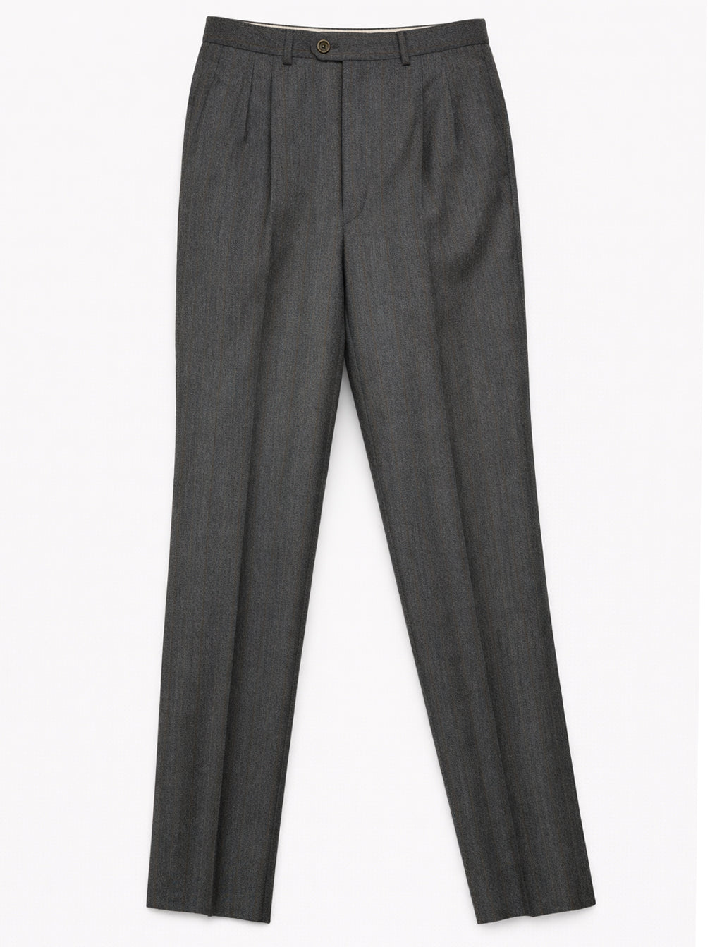 ABLA for Sir Wilson Gray Herringbone Wool Cashmere Suit