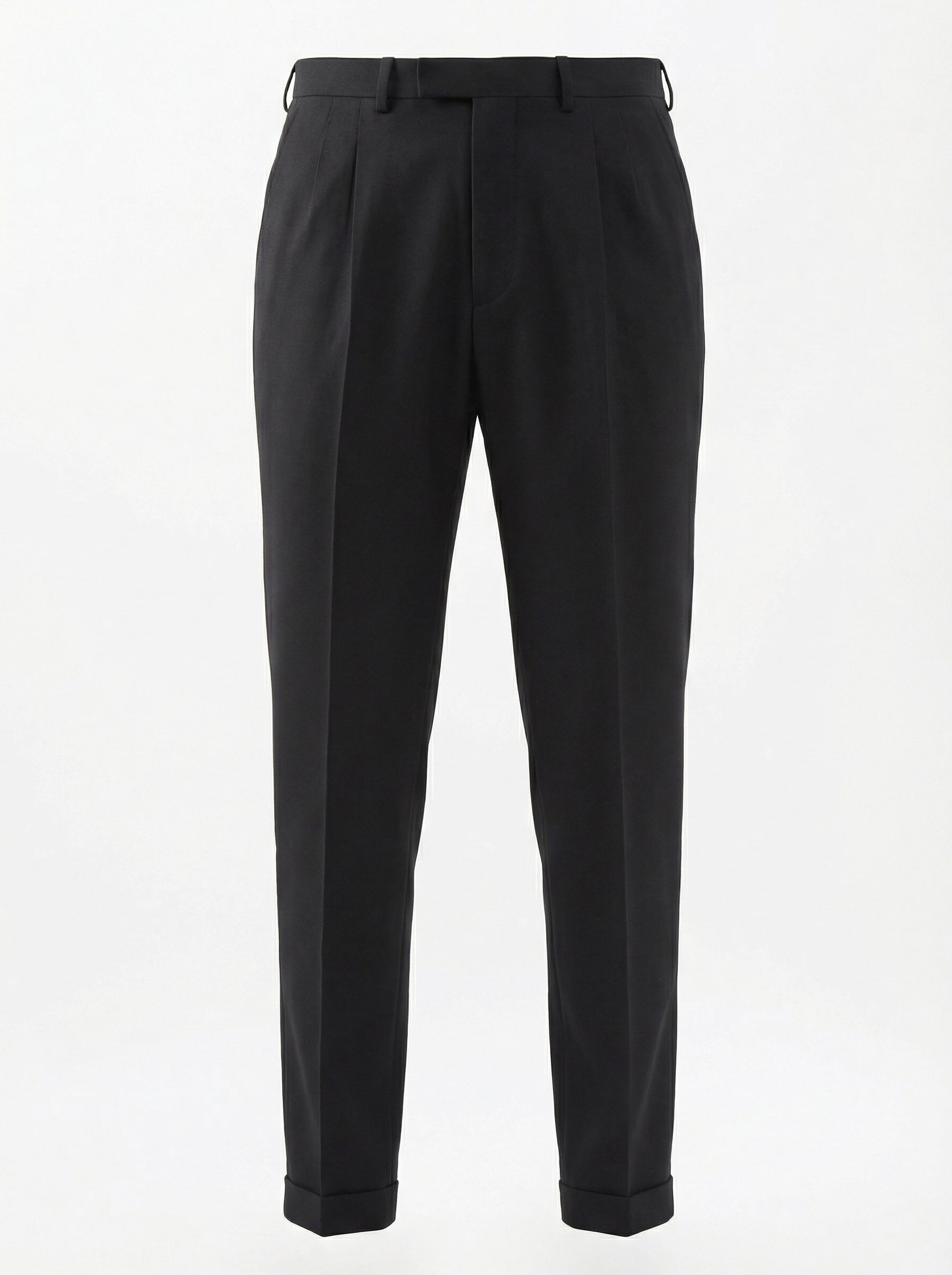 ABLA for Sir Wilson Handmade Black Wool Business Suit