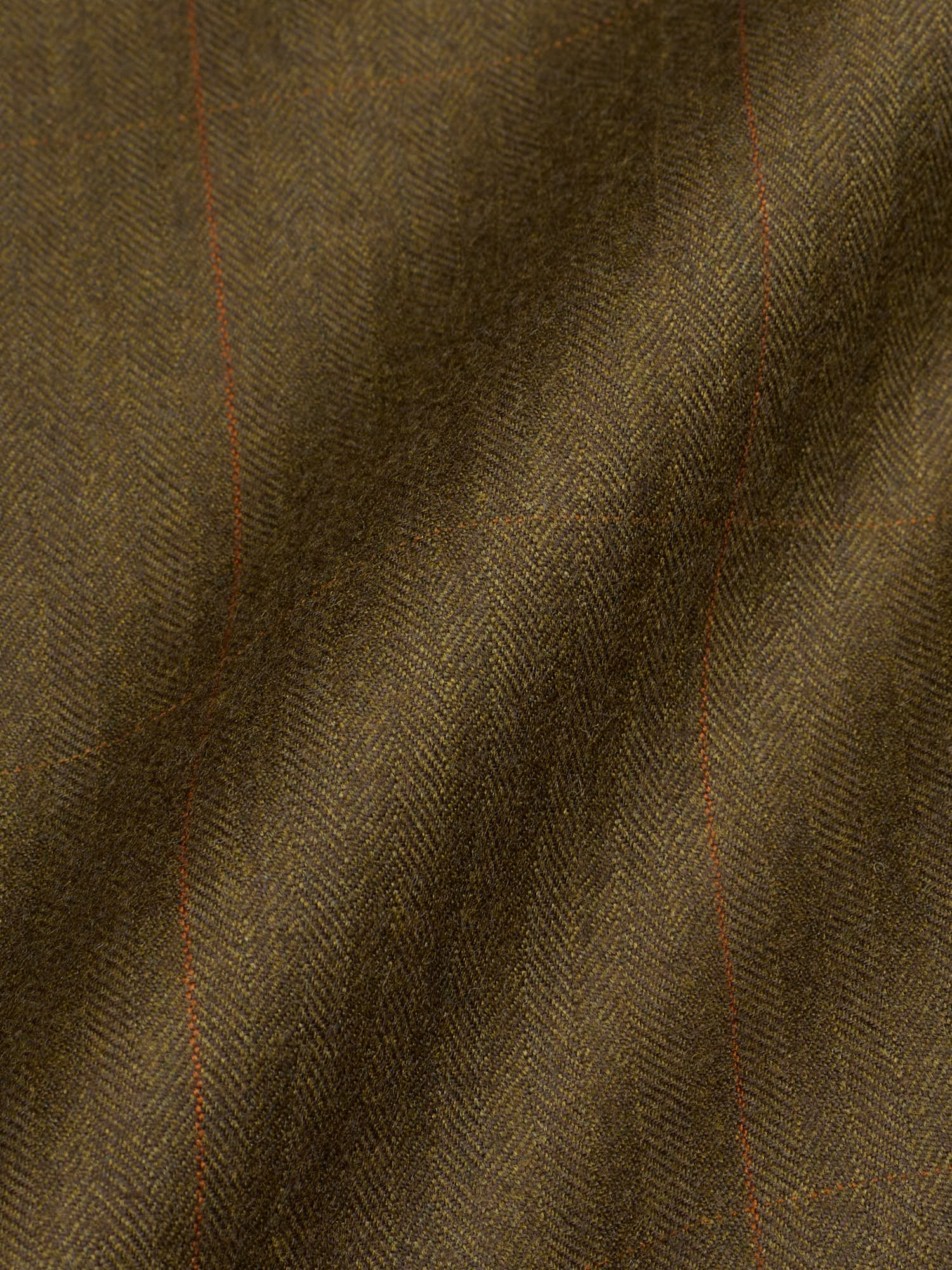 ABLA for Sir Wilson Handmade Brown Windowpane Wool Super 100's Suit