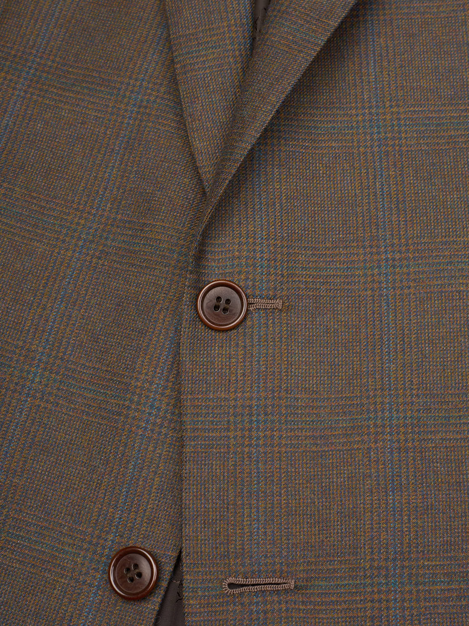 ABLA for Sir Wilson Handmade Brown Prince of Wales Australian Wool Suit