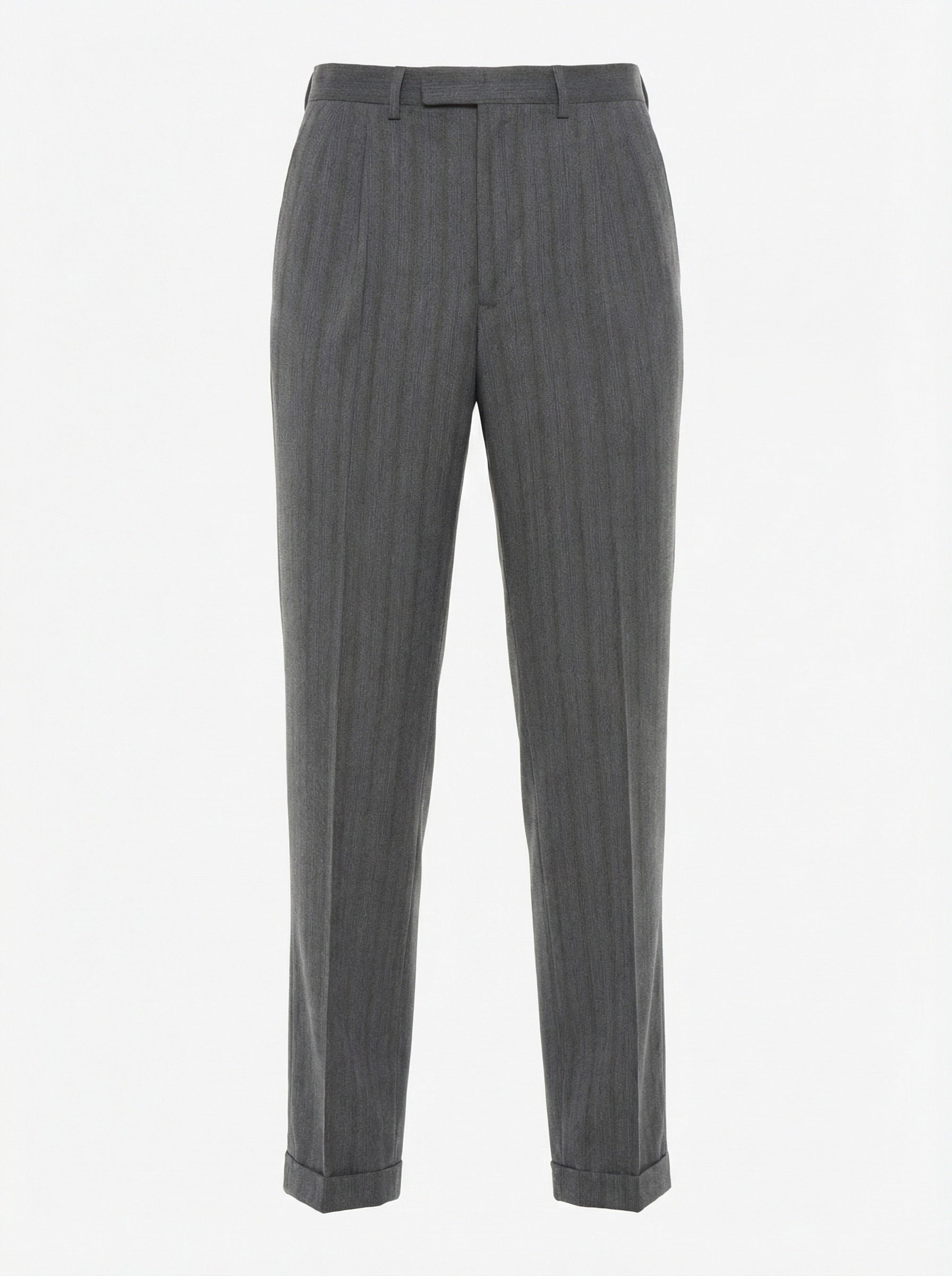 ABLA for Sir Wilson Handmade Gray Herringbone Suit