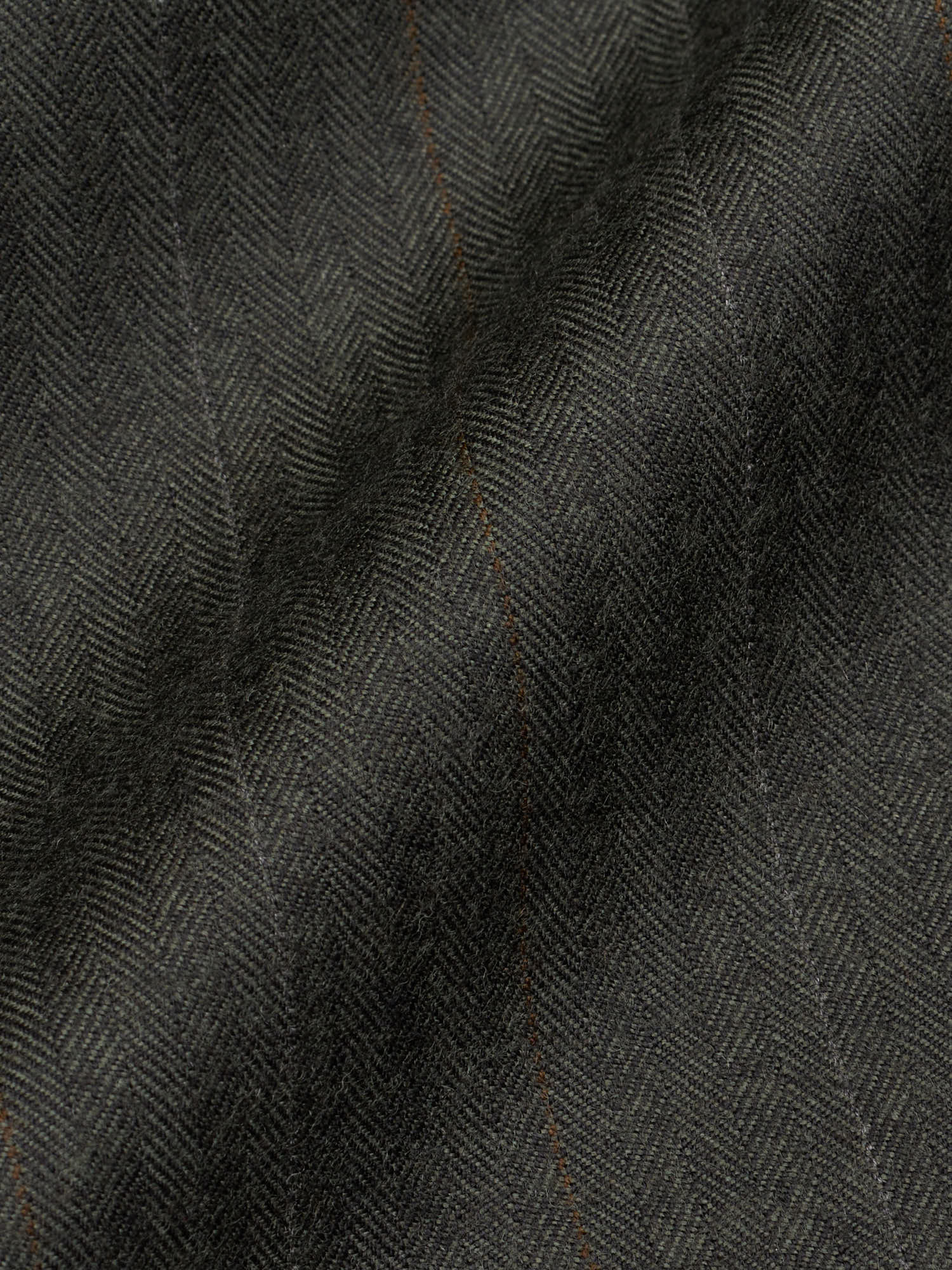 ABLA for Sir Wilson Handmade Green Herringbone Wool–Cashmere Suit