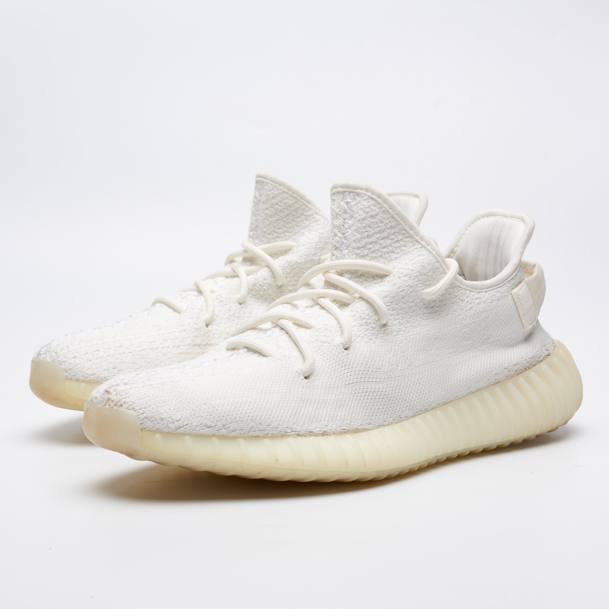 ADIDAS YEEZY BOOST 350 V2 Cream Triple White Sneakers Shoes UK 9.5 US 10 ADIDAS