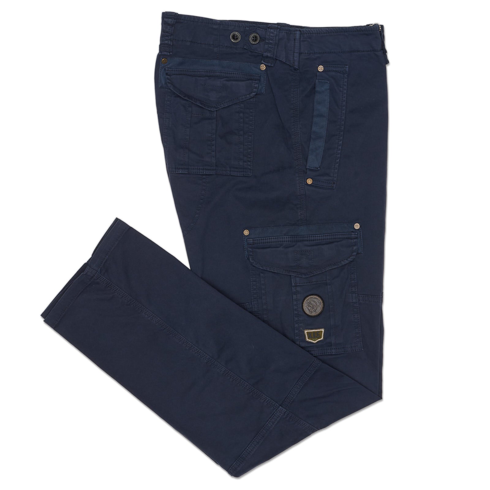 AERONAUTICA MILITARE Navy Blue Cotton Cargo Pants EU 58 NEW US 42