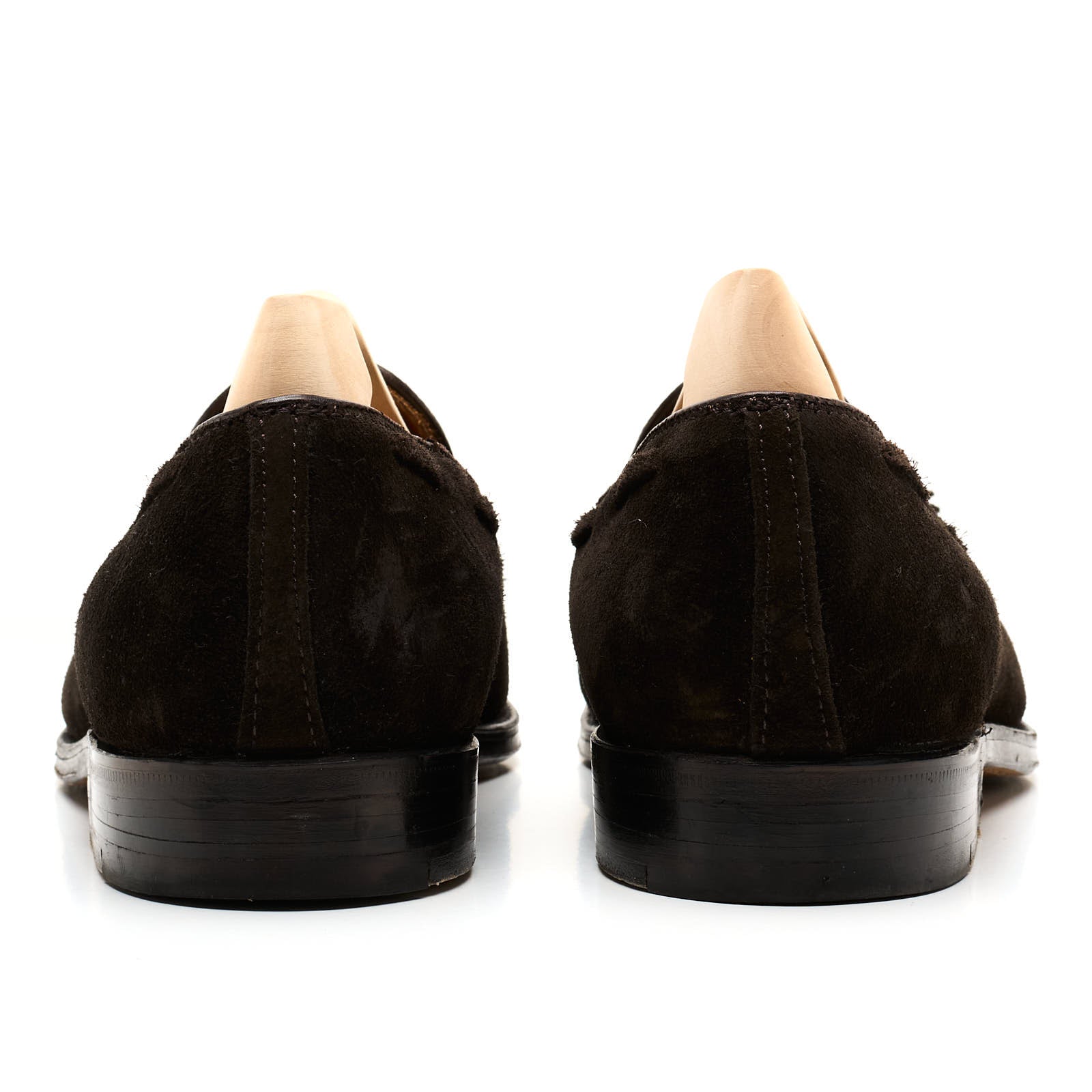 ALDEN 666 Mocha Kid Suede Leather Tassel Loafer Shoes US 9 C/E