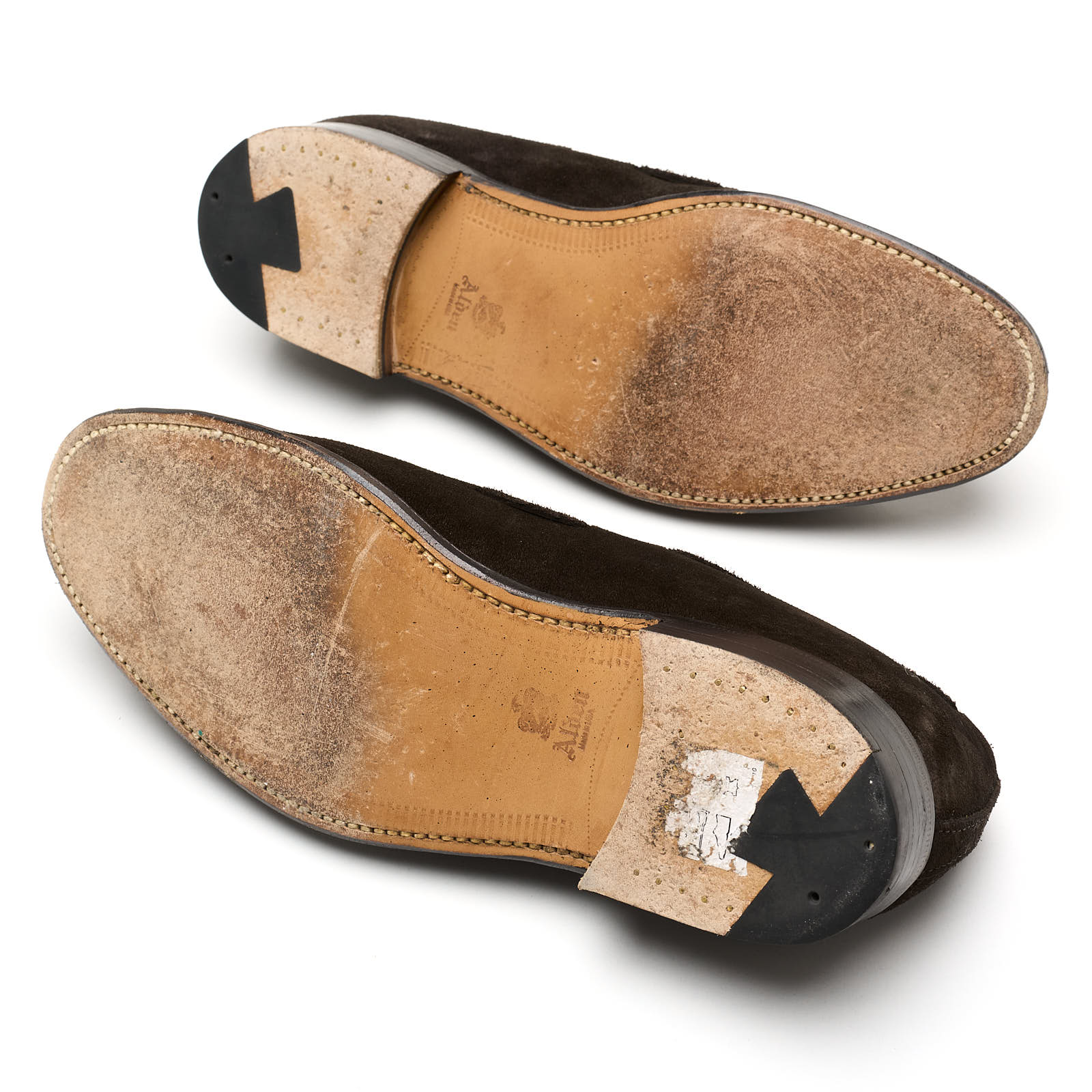 ALDEN 666 Mocha Kid Suede Leather Tassel Loafer Shoes US 9 C/E