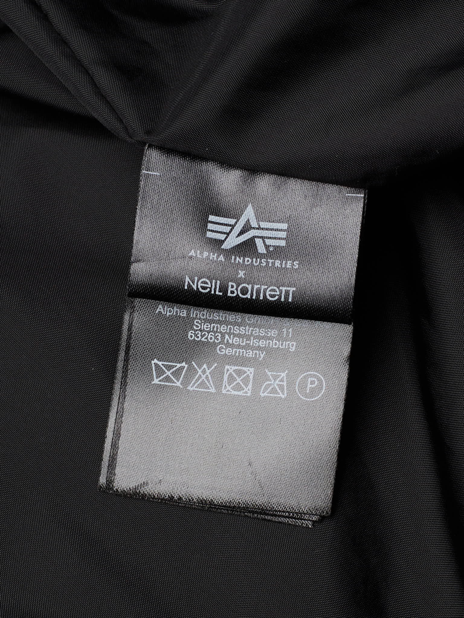 ALPHA INDUSTRIES x Neil Barrett Black Padded Overshirt Jacket Limited Edition