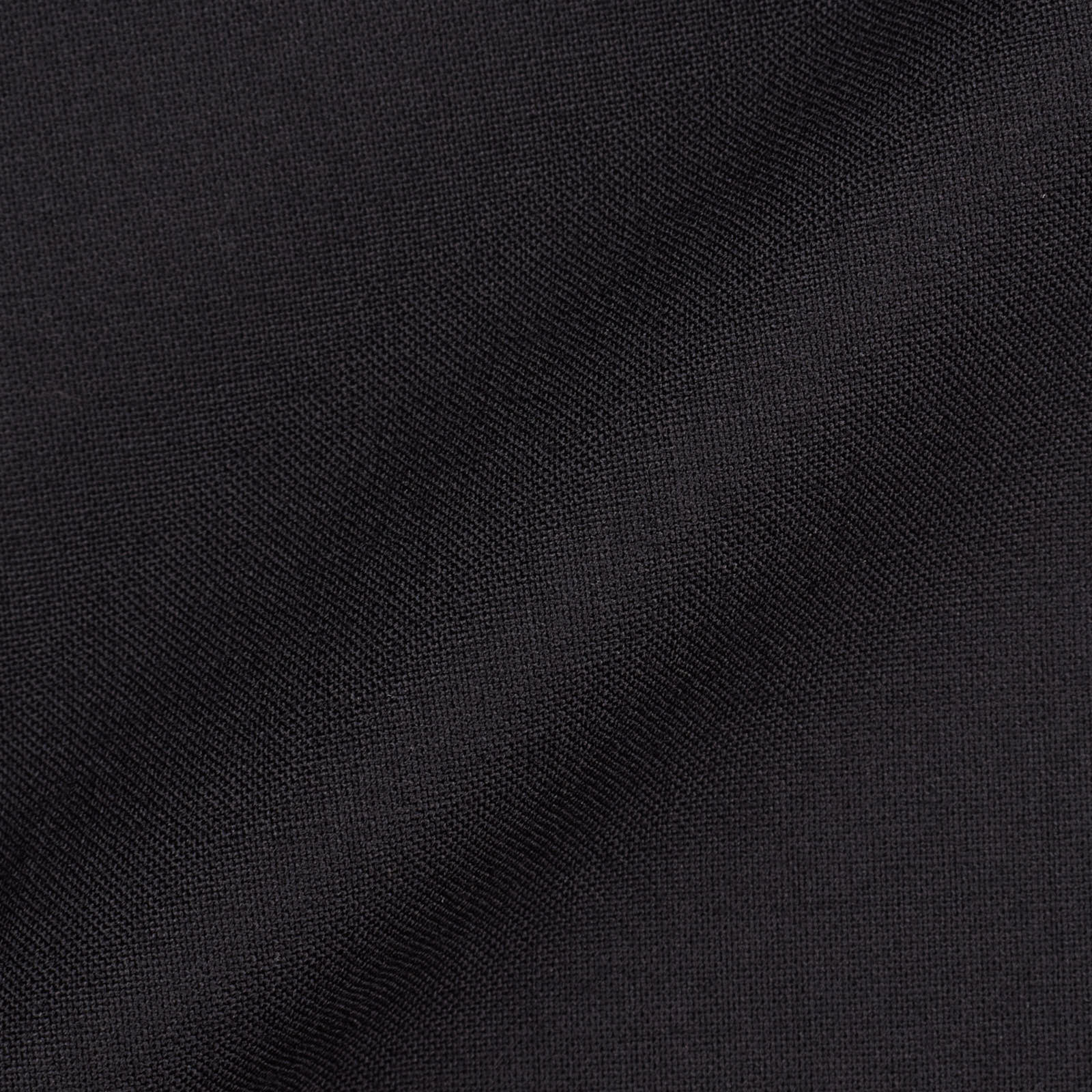 AMBROSI Napoli Bespoke Black Wool Flat Front Dress Pants EU 50 US 34