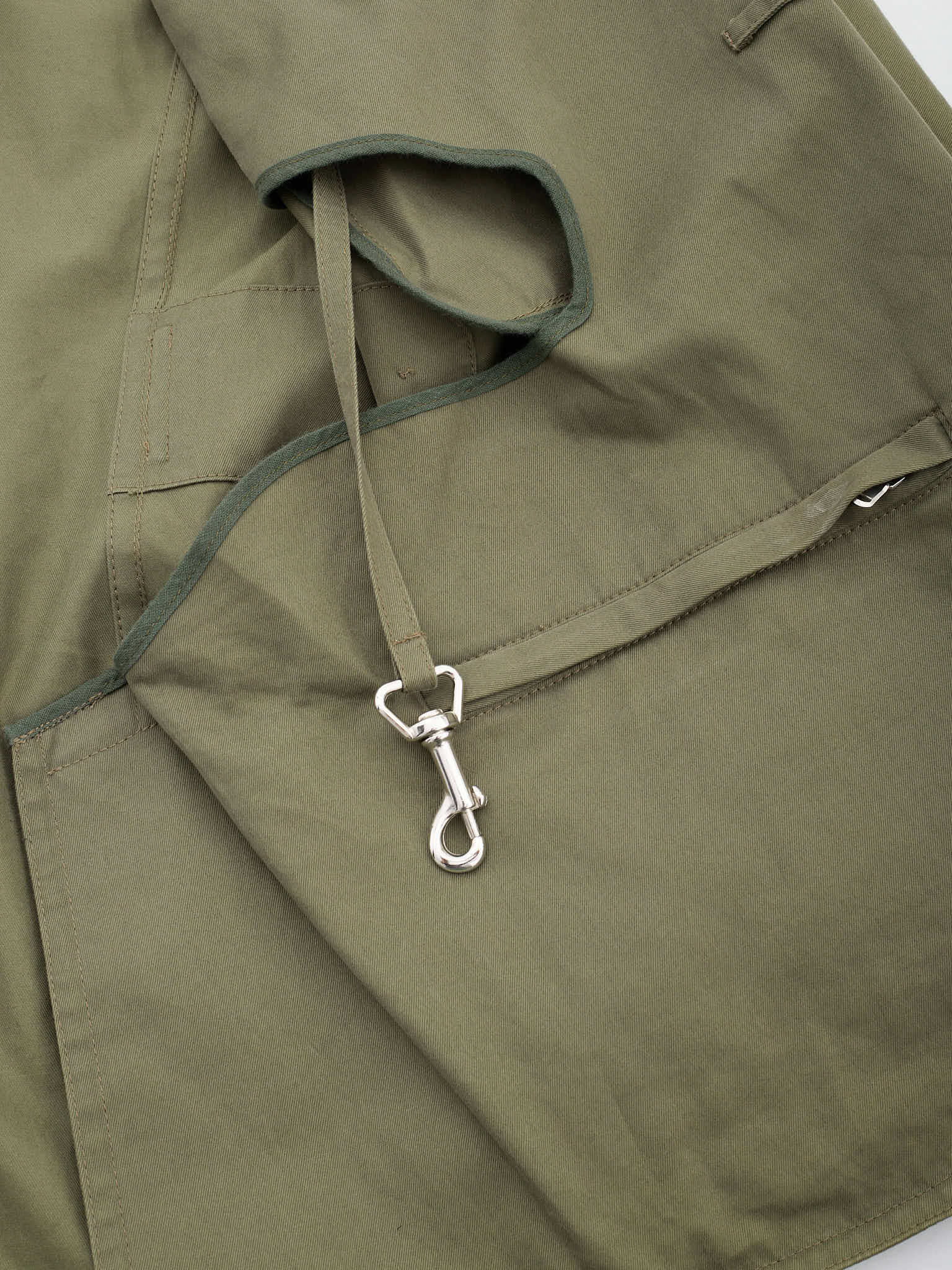 ANDERSON SHEPPARD Olive Green Cotton Twill Field Jacket L