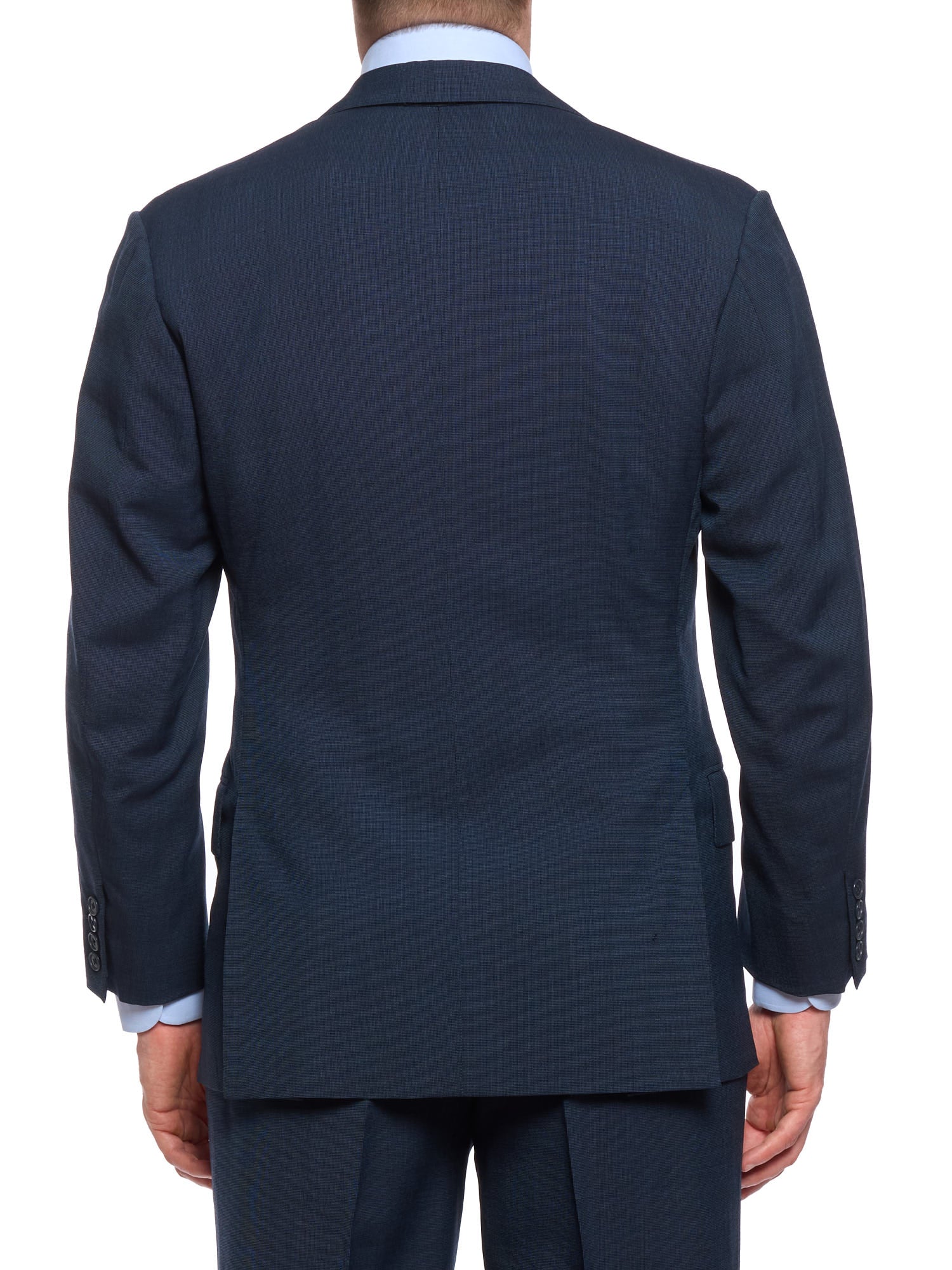 ANDERSON & SHEPPARD Savile Row Blue Birdseye Bespoke Suit