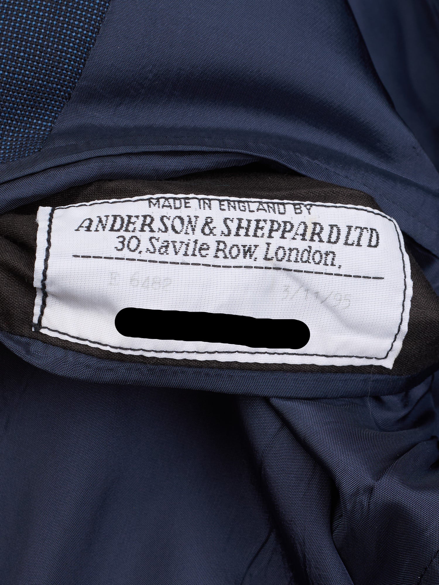 ANDERSON & SHEPPARD Savile Row Blue Birdseye Bespoke Suit