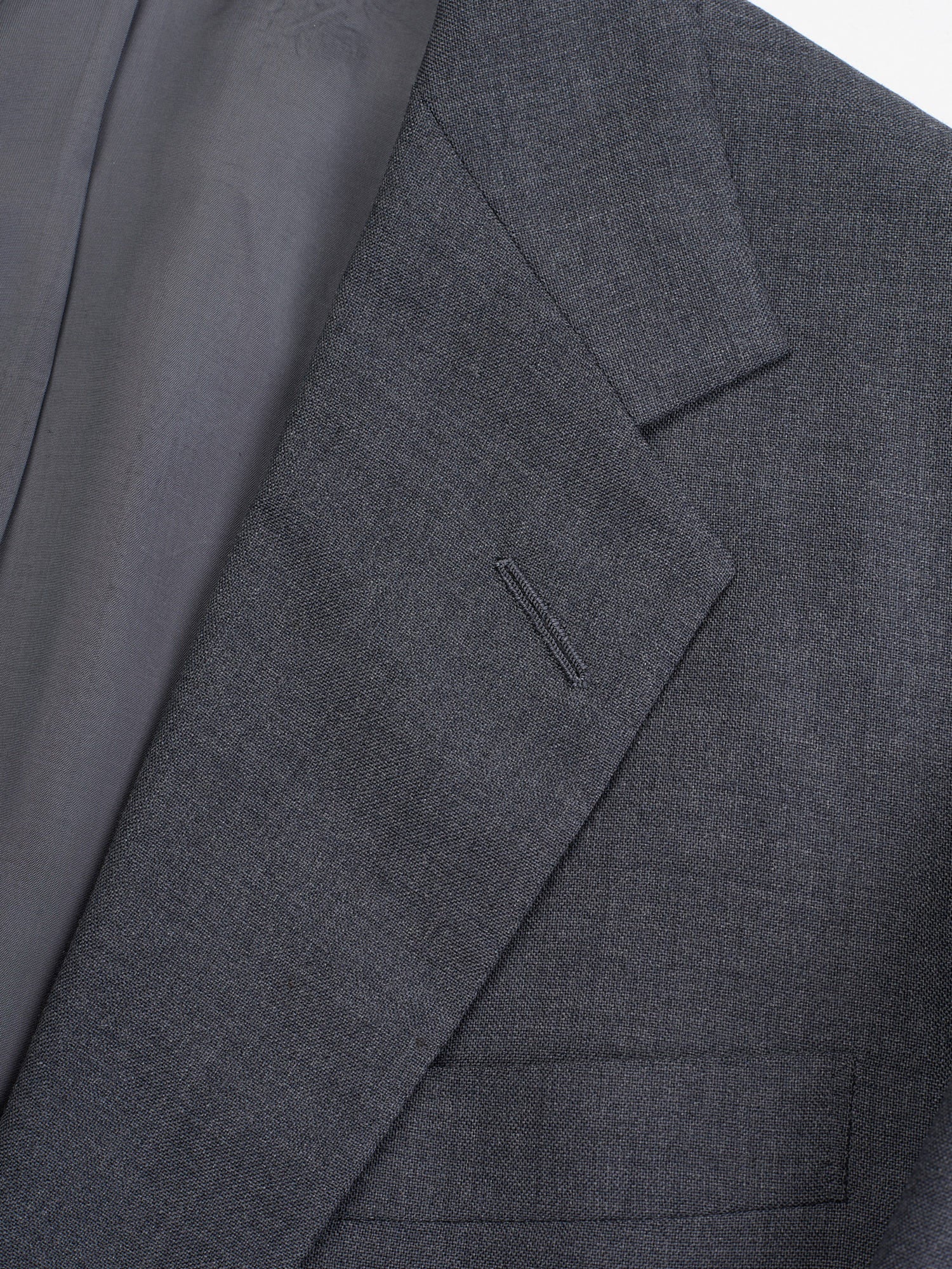 ANDERSON & SHEPPARD Savile Row Gray Wool Bespoke Suit 2 Pairs of Pants