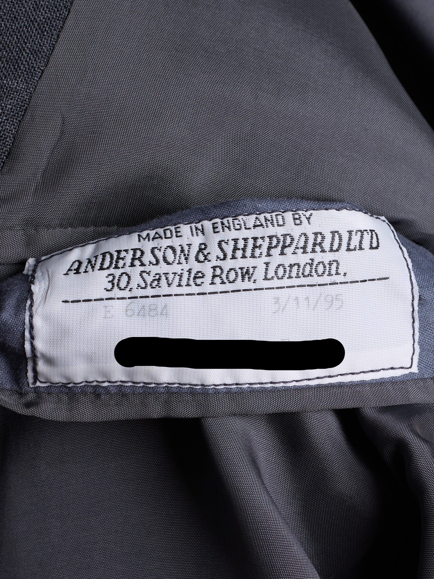 ANDERSON & SHEPPARD Savile Row Gray Wool Bespoke Suit 2 Pairs of Pants