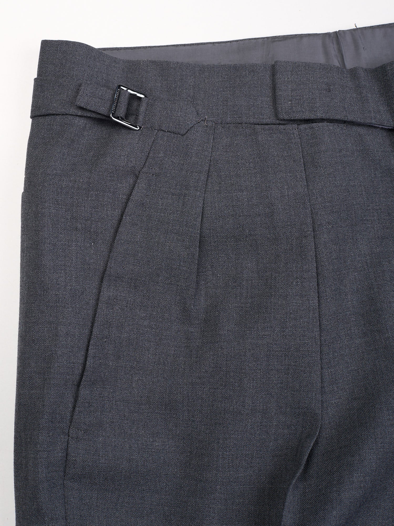 ANDERSON & SHEPPARD Savile Row Gray Wool Bespoke Suit 2 Pairs of Pants