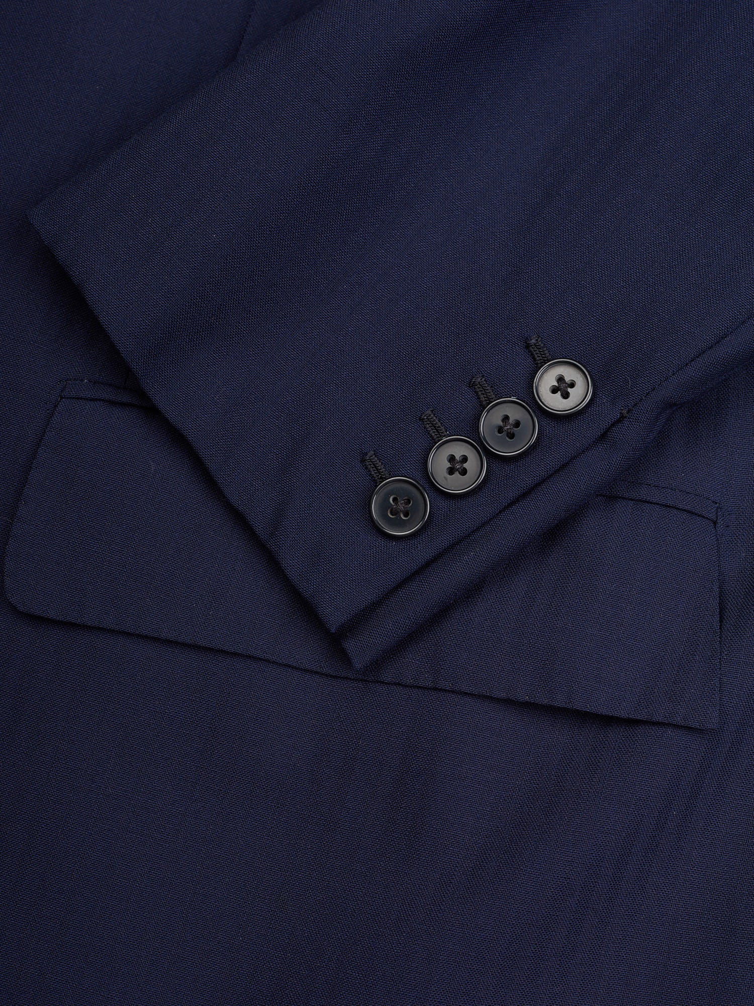 ANDERSON & SHEPPARD Savile Row Blue Herringbone Bespoke Suit 2 Pairs of Pants