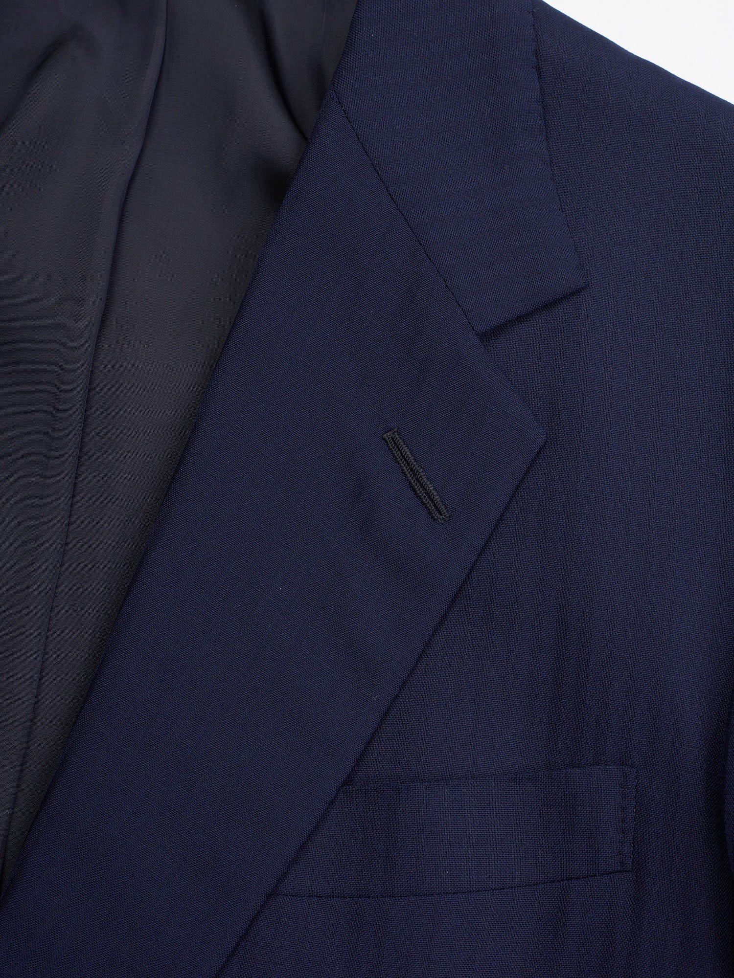 ANDERSON & SHEPPARD Savile Row Blue Herringbone Bespoke Suit 2 Pairs of Pants
