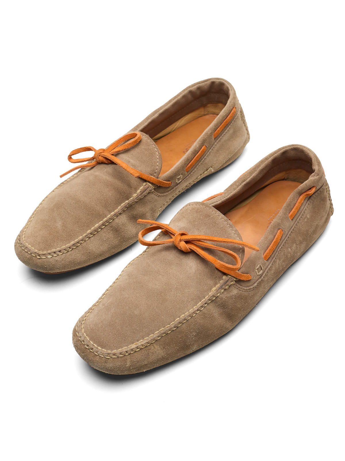 ARFANGO Firenze Tan Suede Leather Driving Moccasin EU 9.5 US 10.5