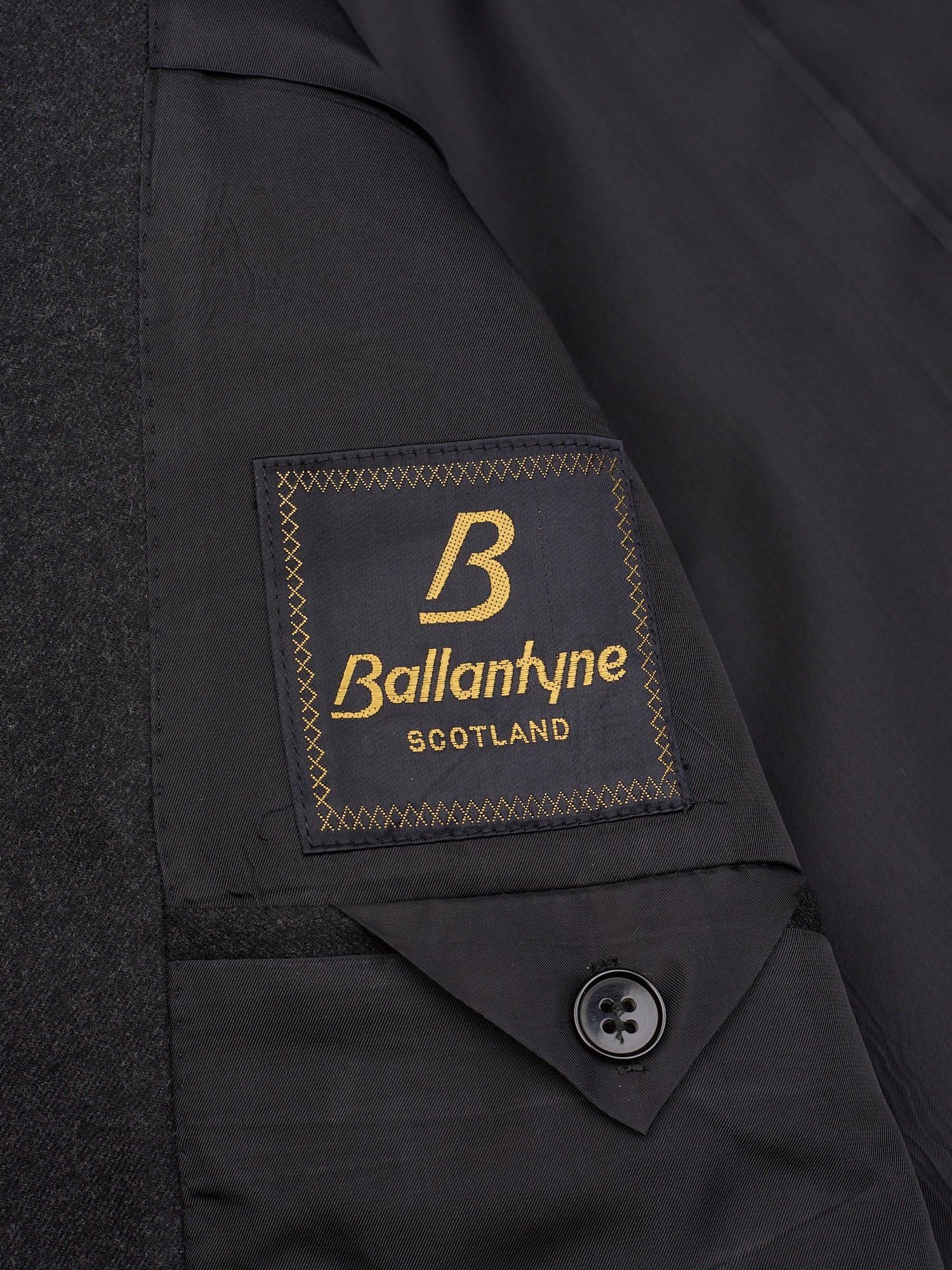 Sir Wilson BALANTYNE Scotland Dark Gray Flannel Wool Suit