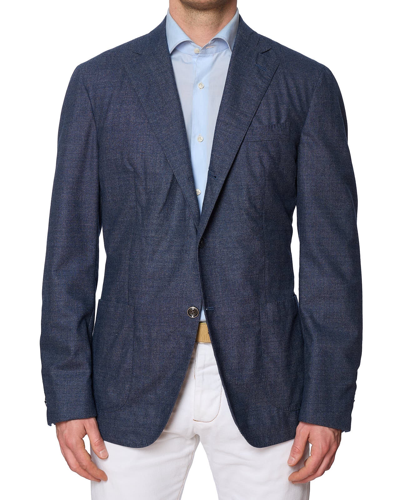 BARBA Napoli Blue Jacket Blazer Soft EU 54 NEW US 42 44 Slim