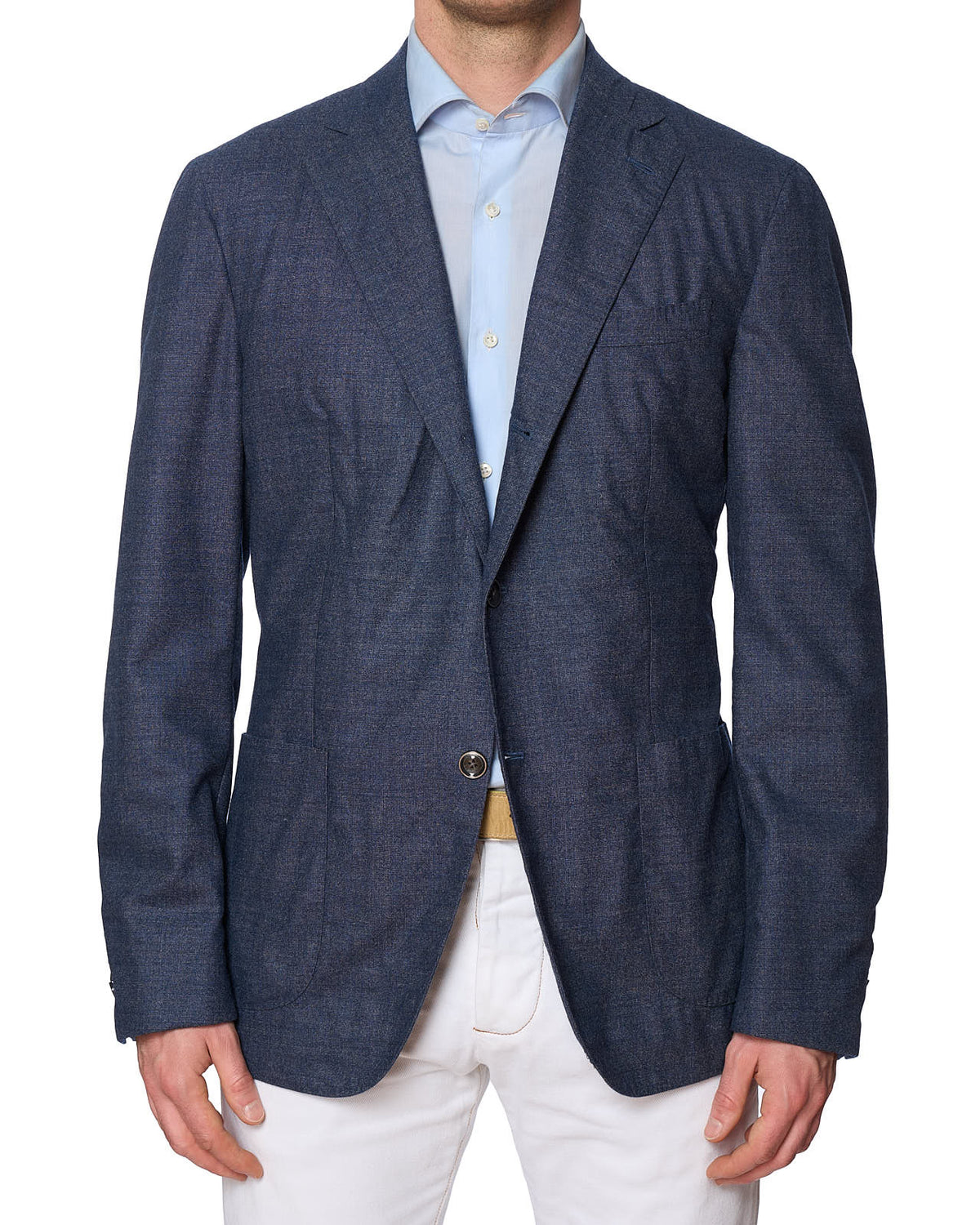 BARBA Napoli Blue Jacket Blazer Soft EU 54 NEW US 42 44 Slim