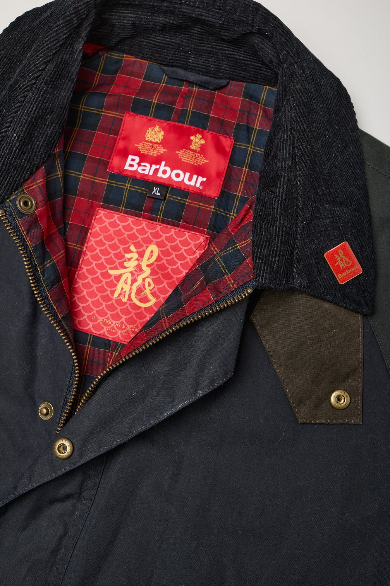 BARBOUR Ashby Limited Edition Lunar New Year Dragon Wax Jacket
