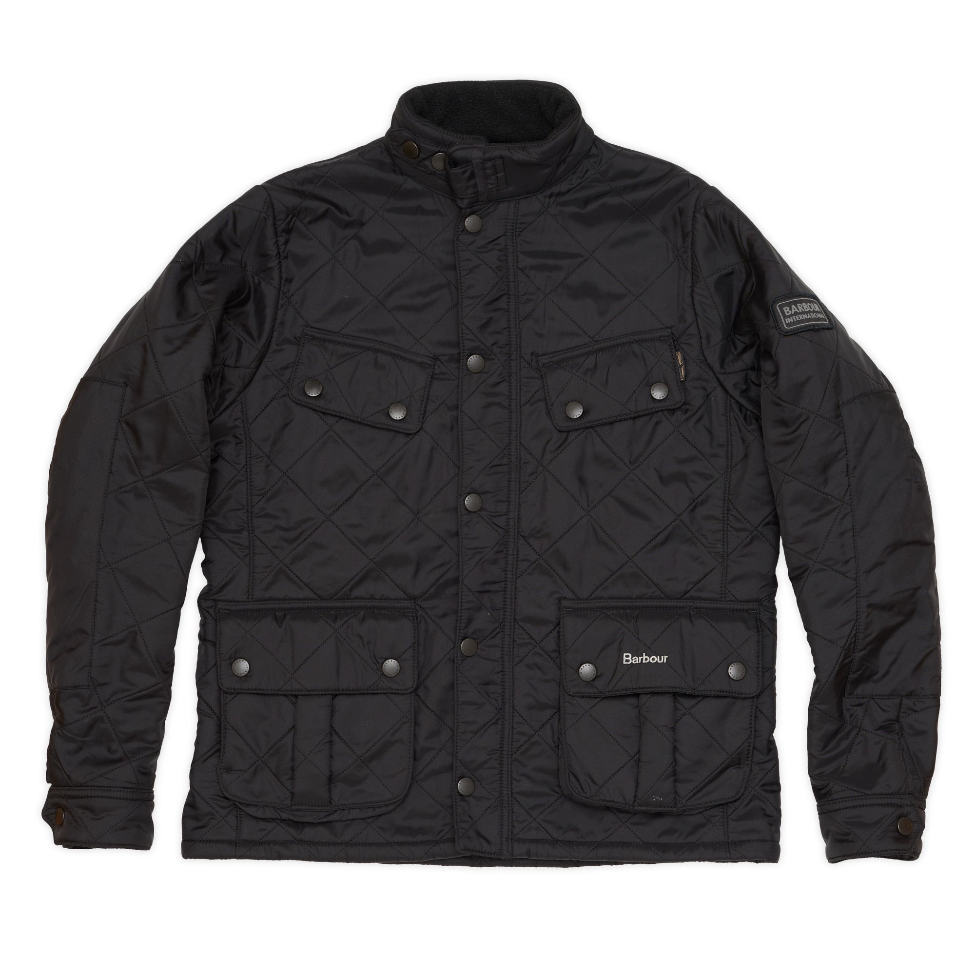 BARBOUR International Black Quilted Ariel Polarquilt Jacket Boys Size XL BARBOUR