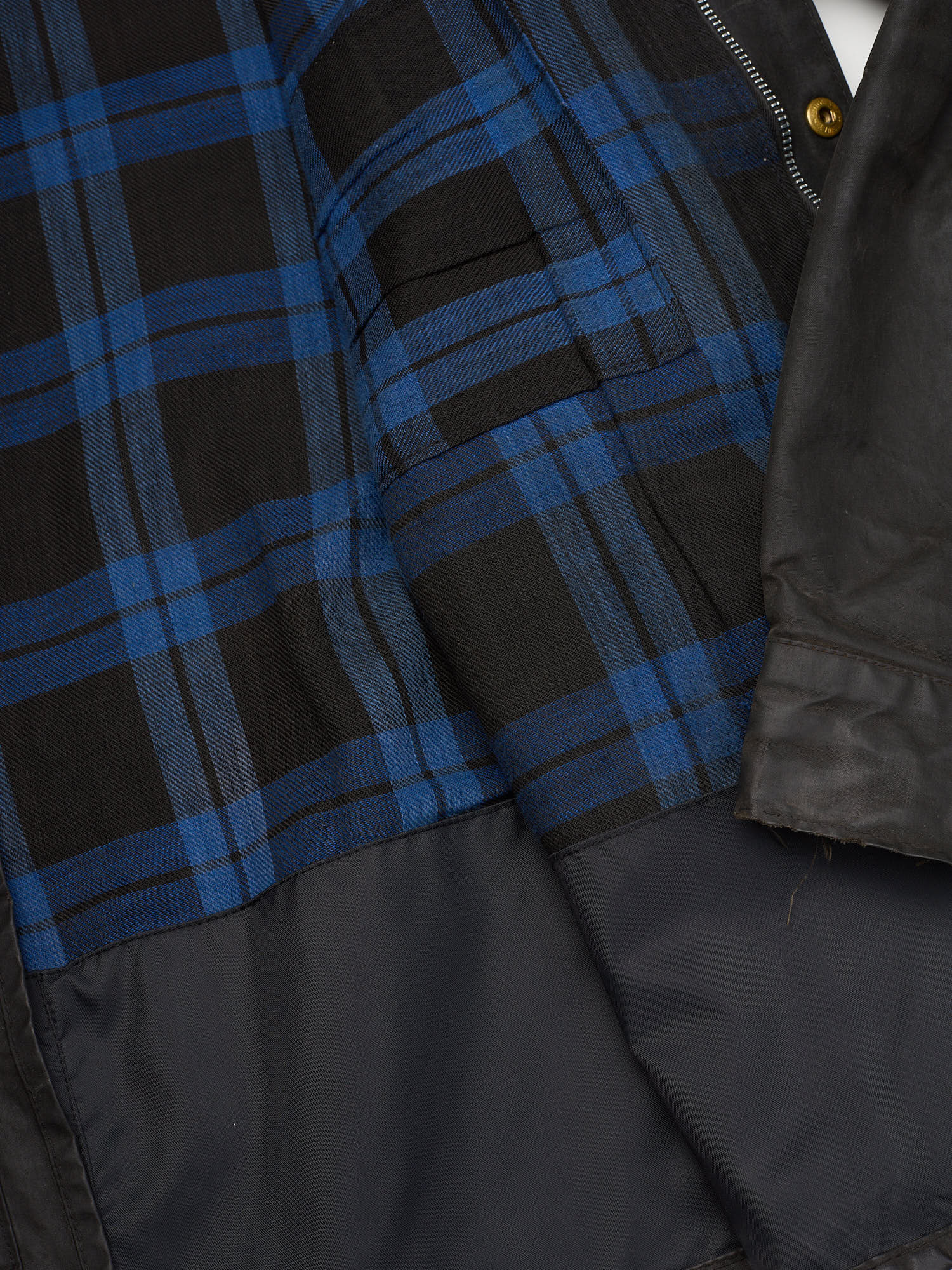 Vintage 1970's BARBOUR International One Crest Black Motorcycle Wax Jacket