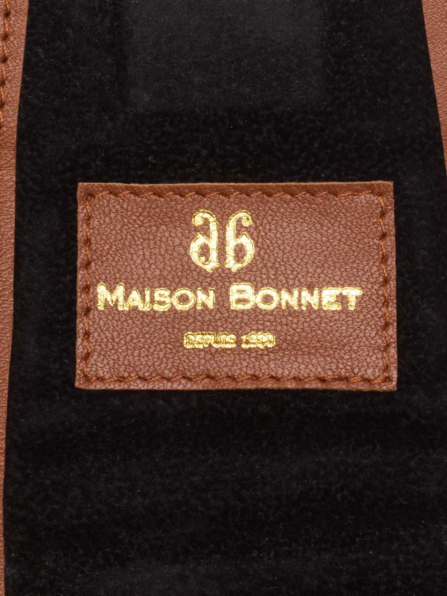 MAISON BONNET Brown Leather Glasses Case