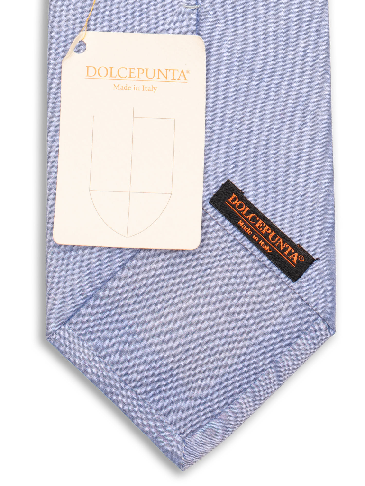 DOLCEPUNTA Light Blue Cotton Tie NEW