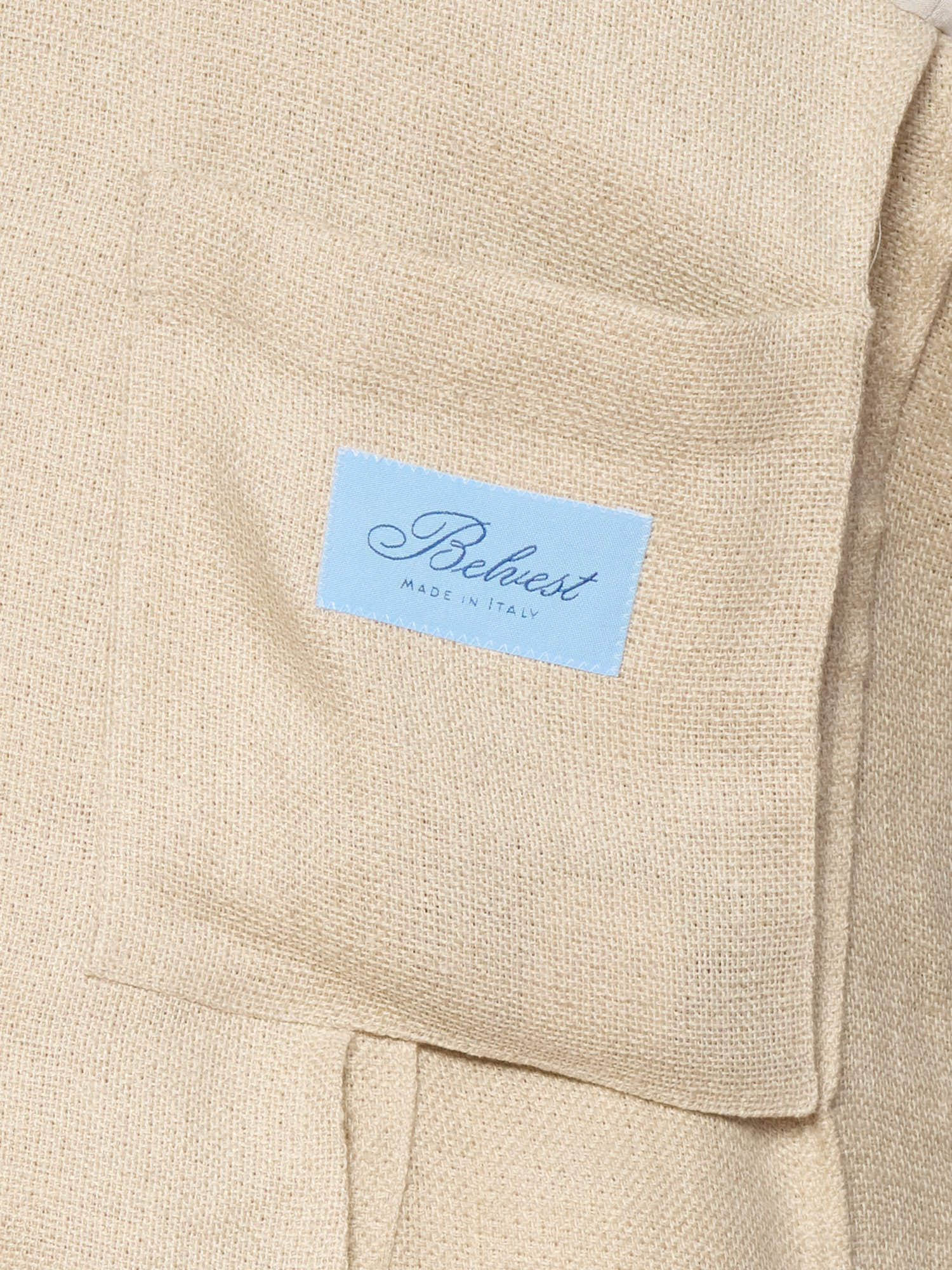 BELVEST Tan Hopsack Hemp-Silk-Linen Jacket Sportscoat 56 NEW US 46