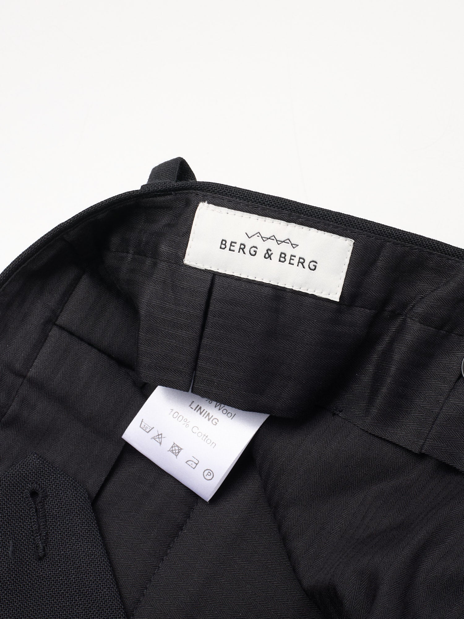 BERG & BERG Alfie Black Slim Fit Dress Pants EU 52 NEW US 36