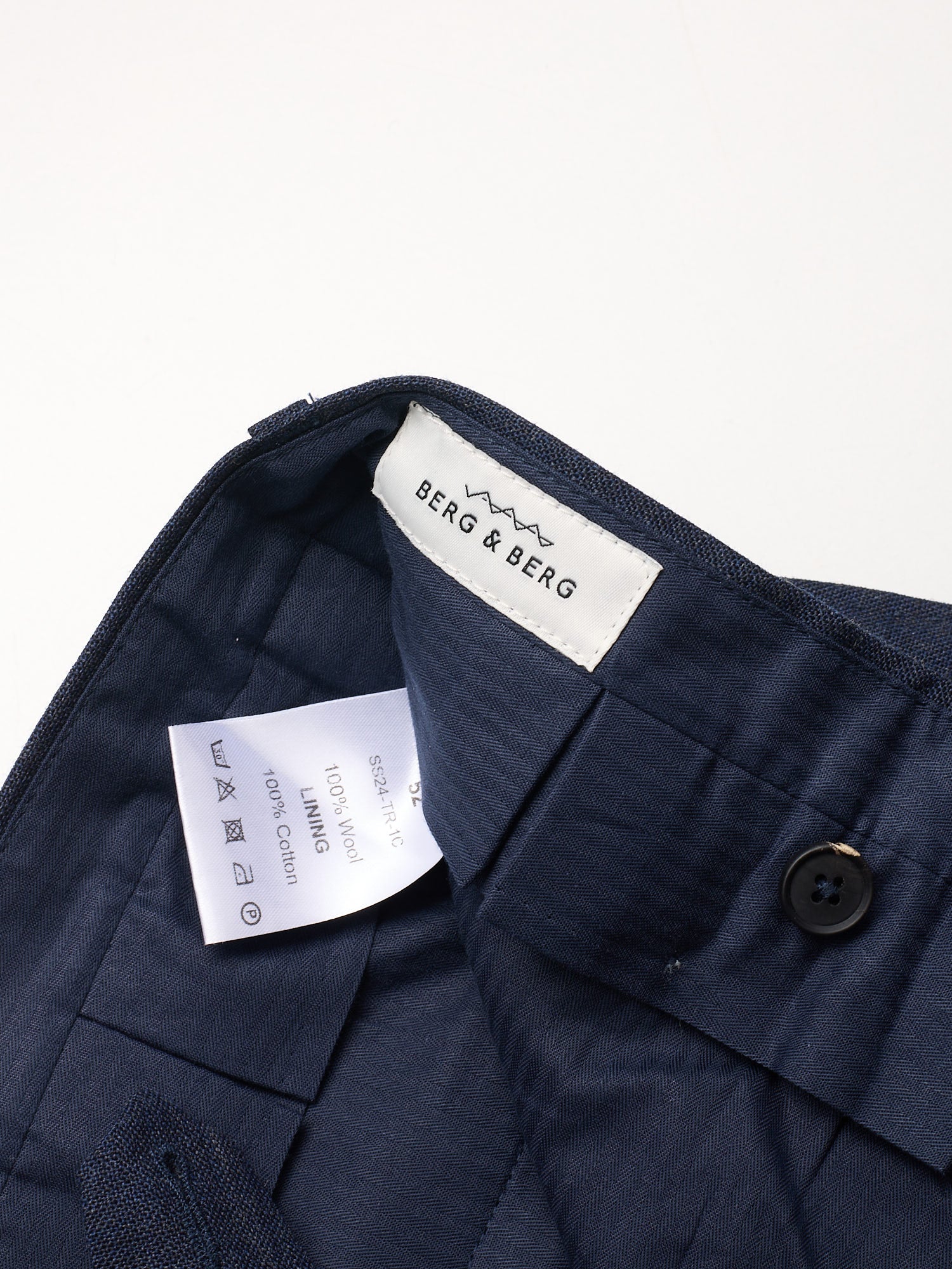 BERG & BERG Alfie Blue Slim Fit Dress Pants EU 52 NEW US 36