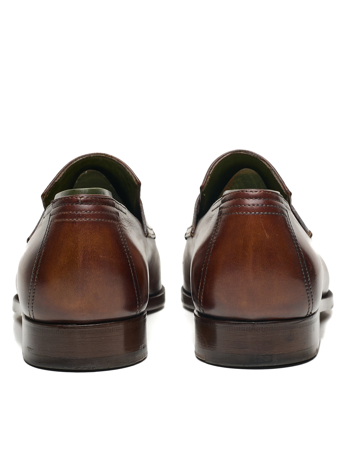BERLUTI Andy Demesure Cacao Brown Leather Penny Loafers