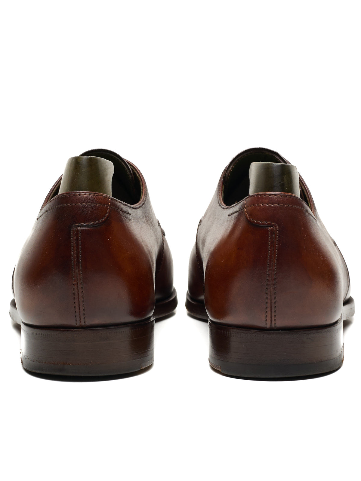 BERLUTI Andy Derby Dark Brown Leather Derby Shoes