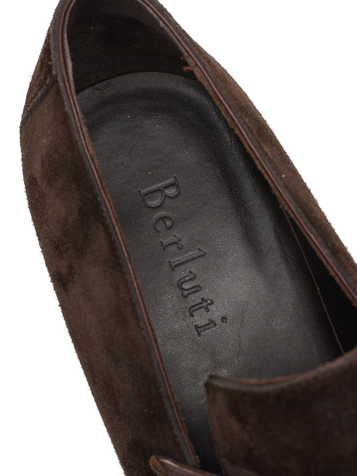 BERLUTI Andy Demesure Chocolate Brown Suede Cocoa Leather Loafers