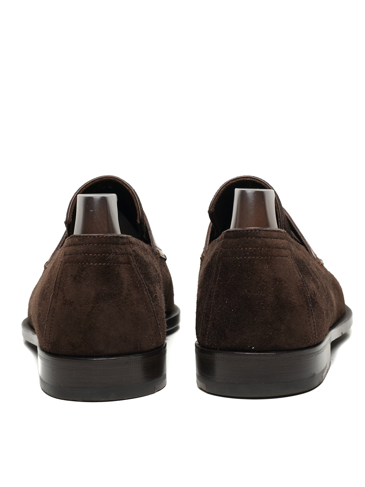 BERLUTI Andy Demesure Chocolate Brown Suede Cocoa Leather Loafers